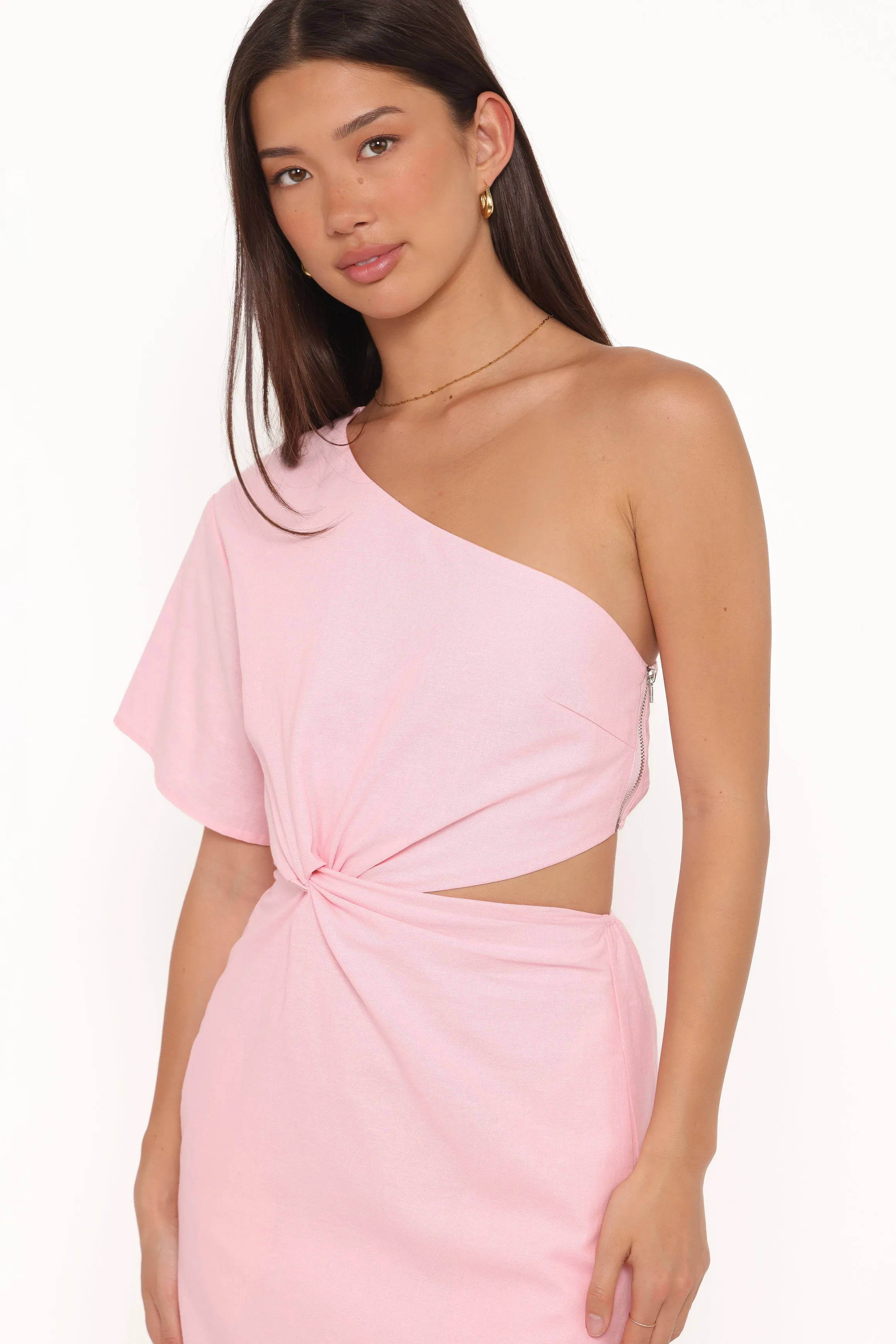Samira One Shoulder Midi Dress - Pink sold by Petal & Pup product image thumbnail 2
