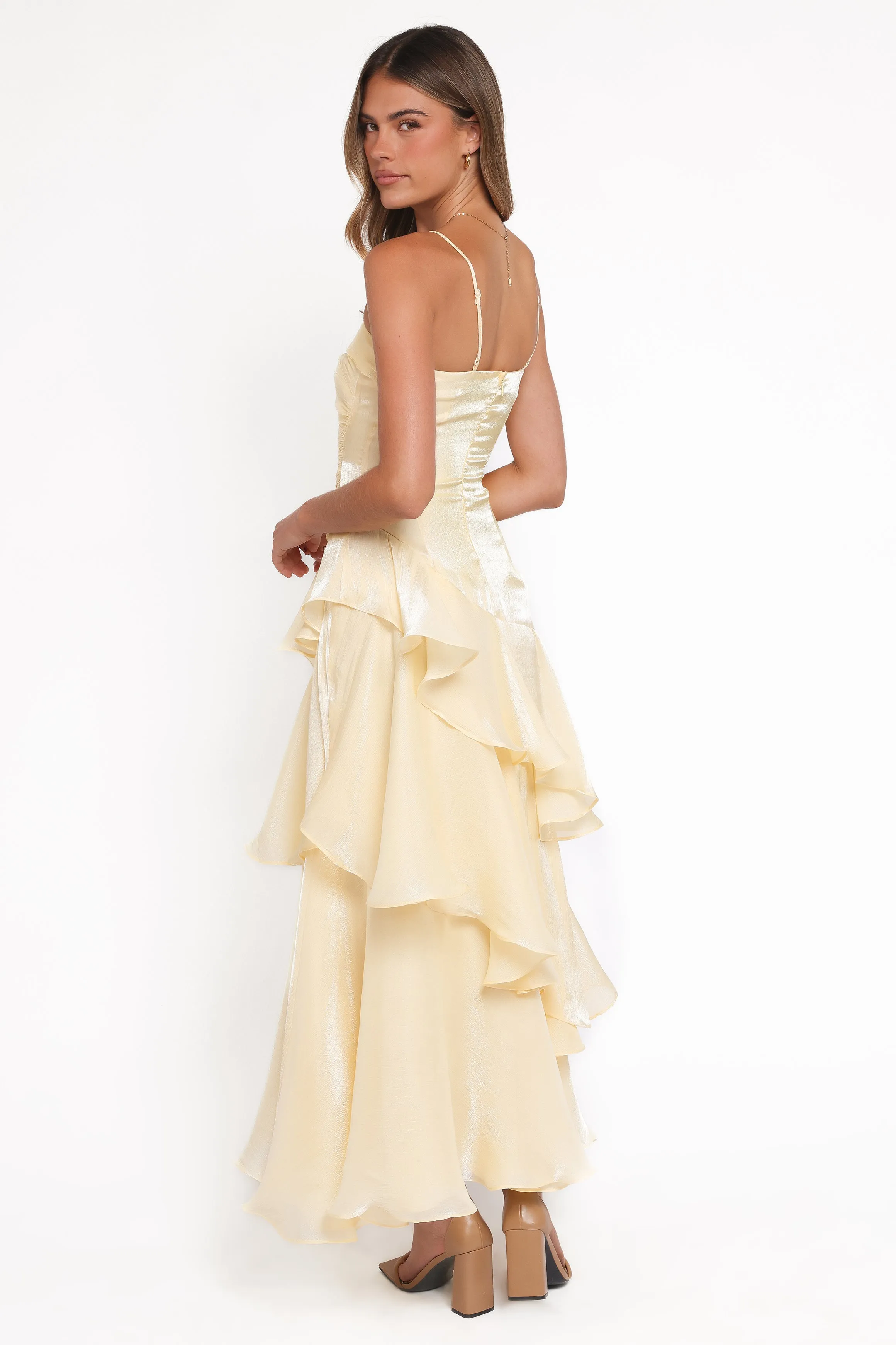 Rosalie Maxi Dress - Butter Yellow sold by Petal & Pup product image thumbnail 3