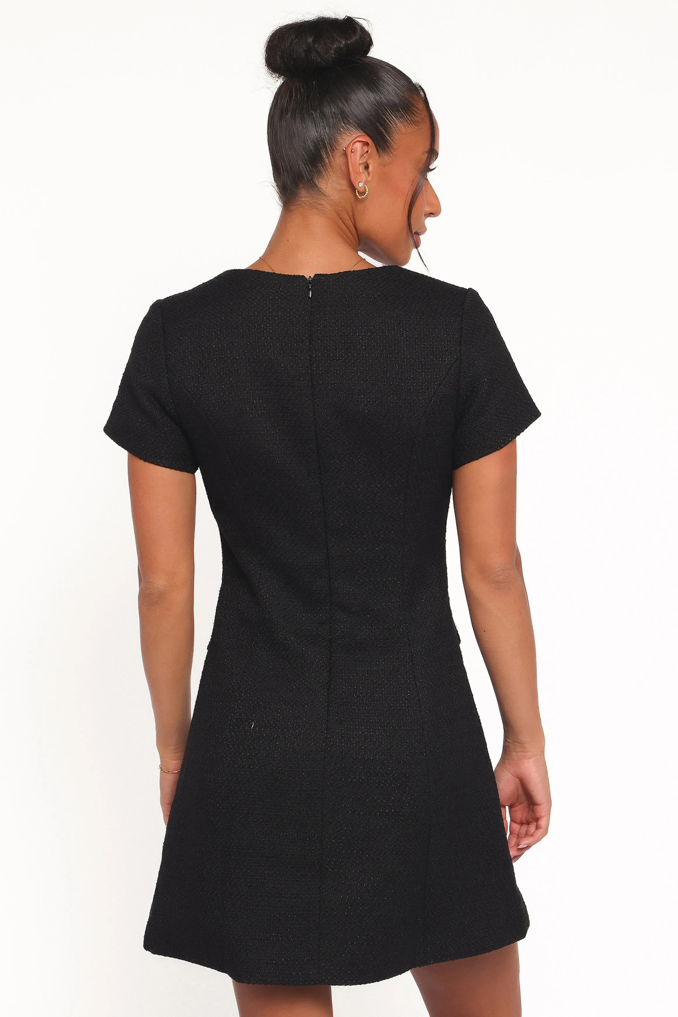 Sutton Mini Dress - Black Tweed sold by Petal & Pup product image thumbnail 4