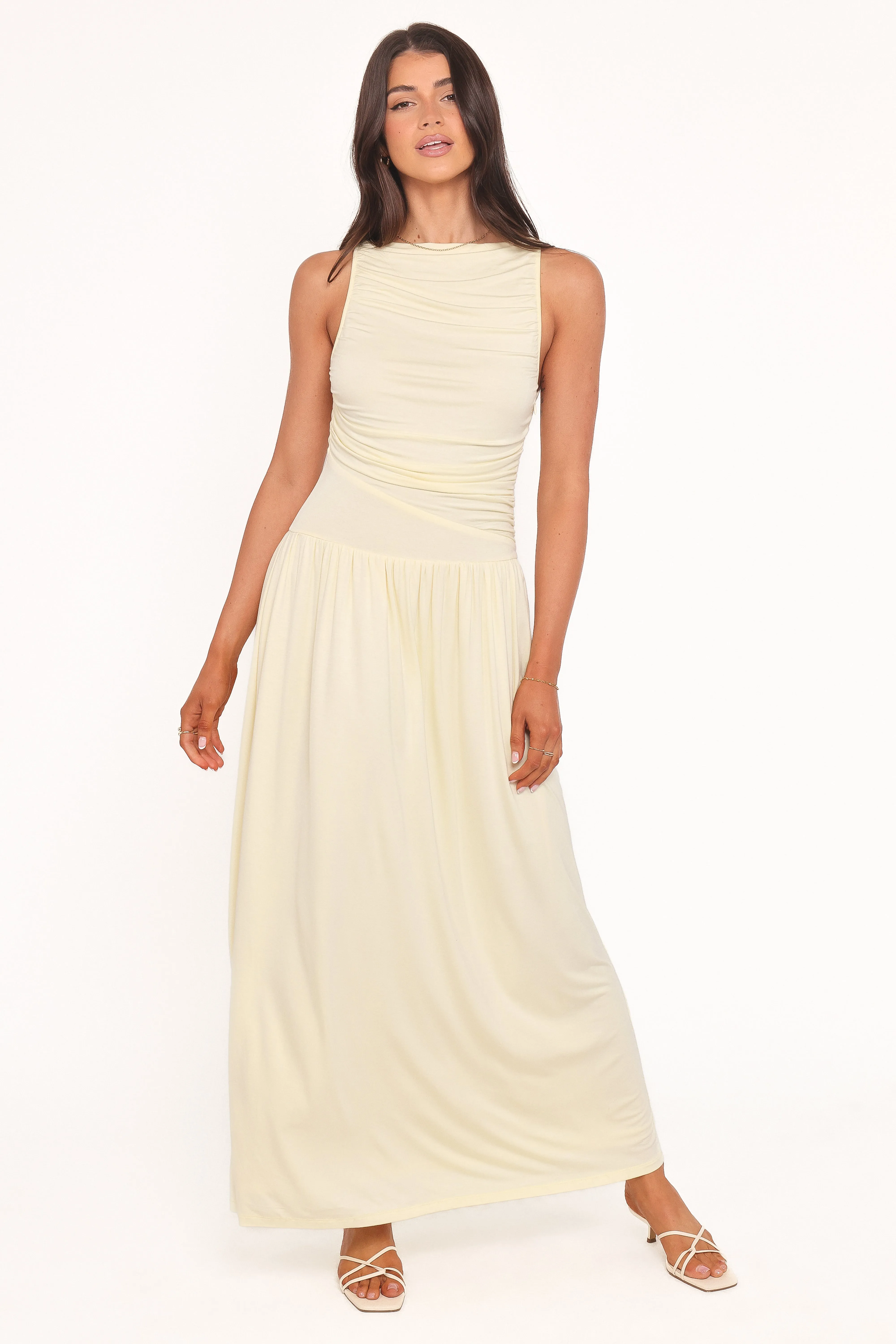 Shirley Maxi Dress - Butter Yellow sold by Petal & Pup