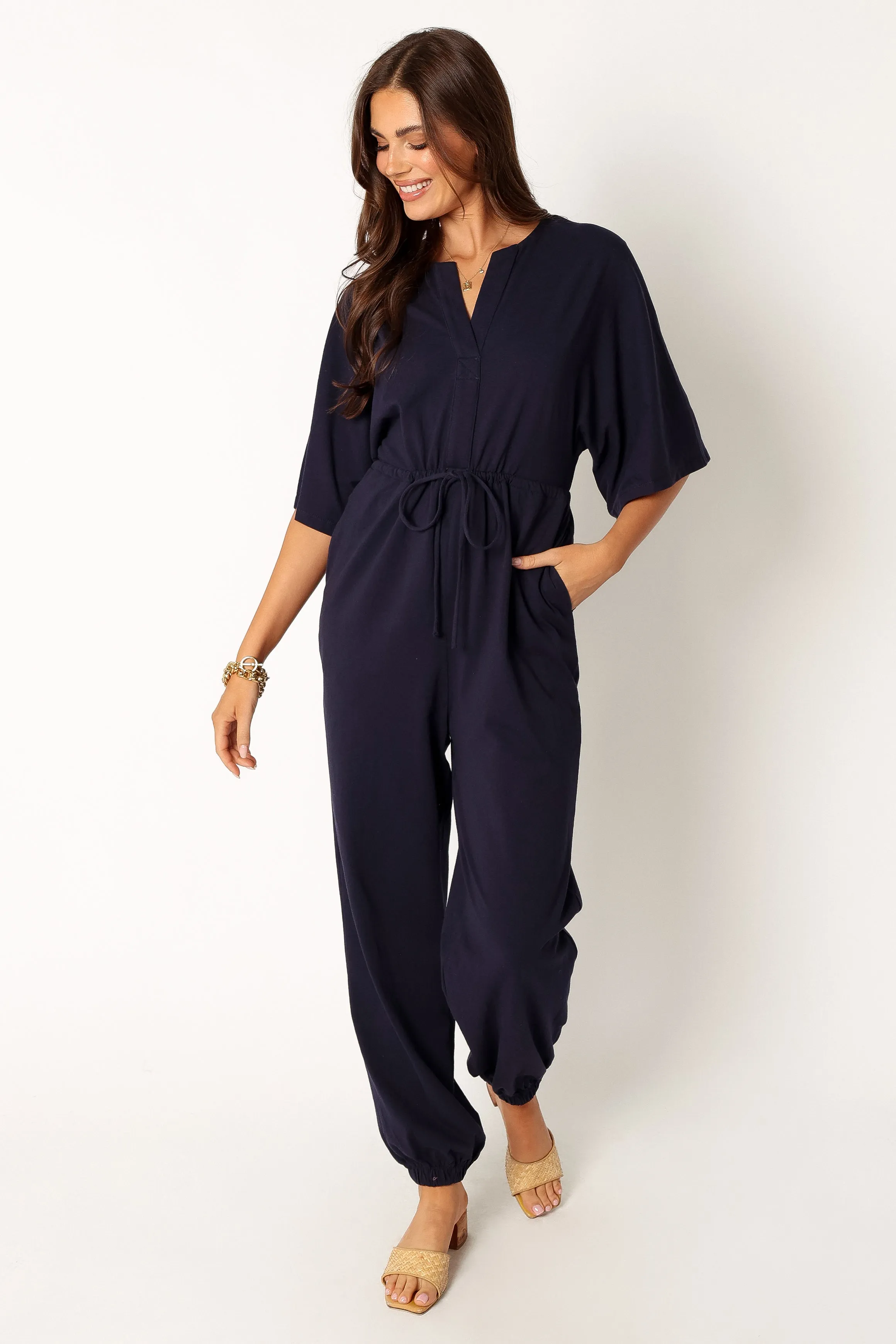 Whitman Jumpsuit - Navy sold by Petal & Pup product image thumbnail 2