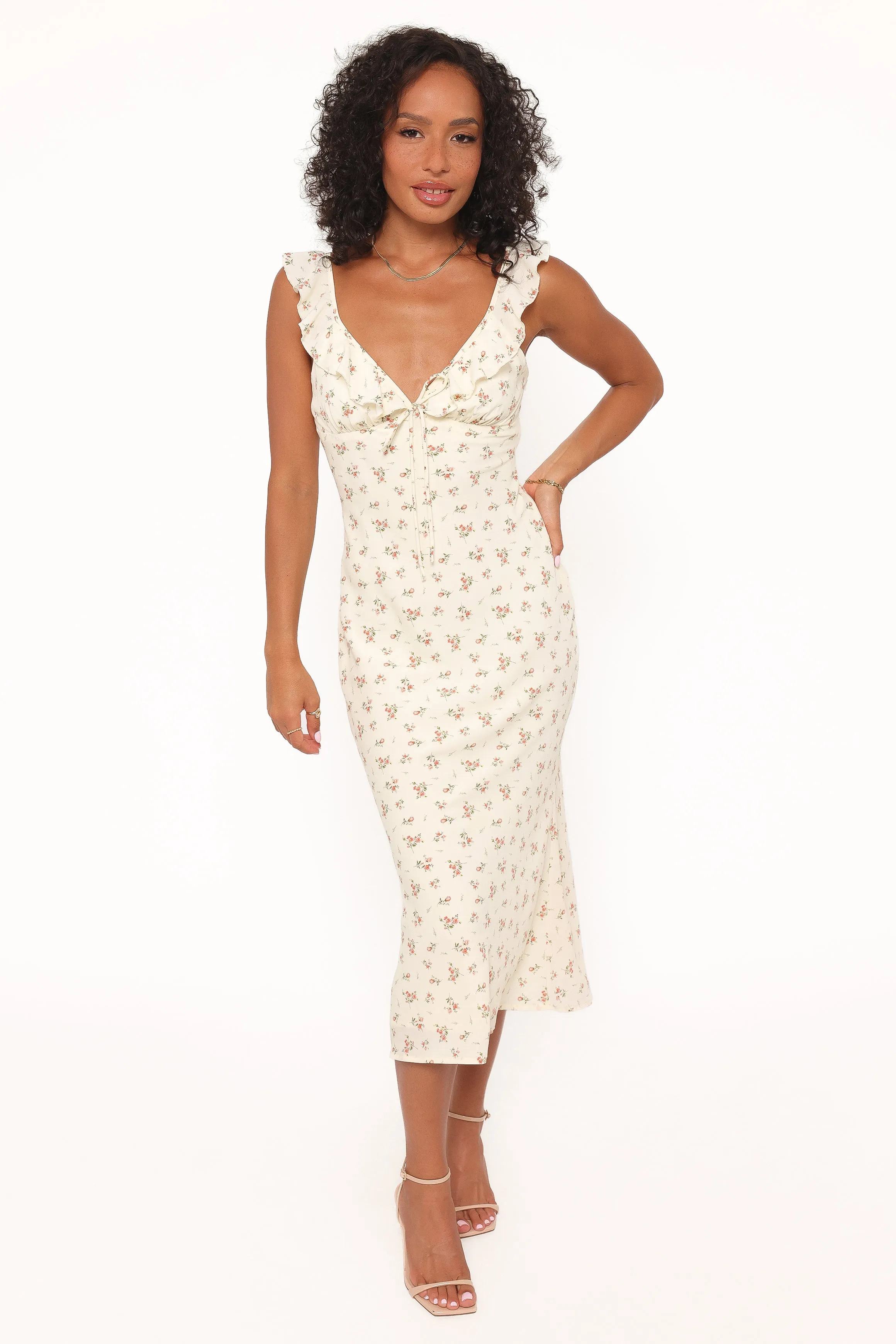 Sansa Midi Dress - Yellow Floral sold by Petal & Pup product image thumbnail 5