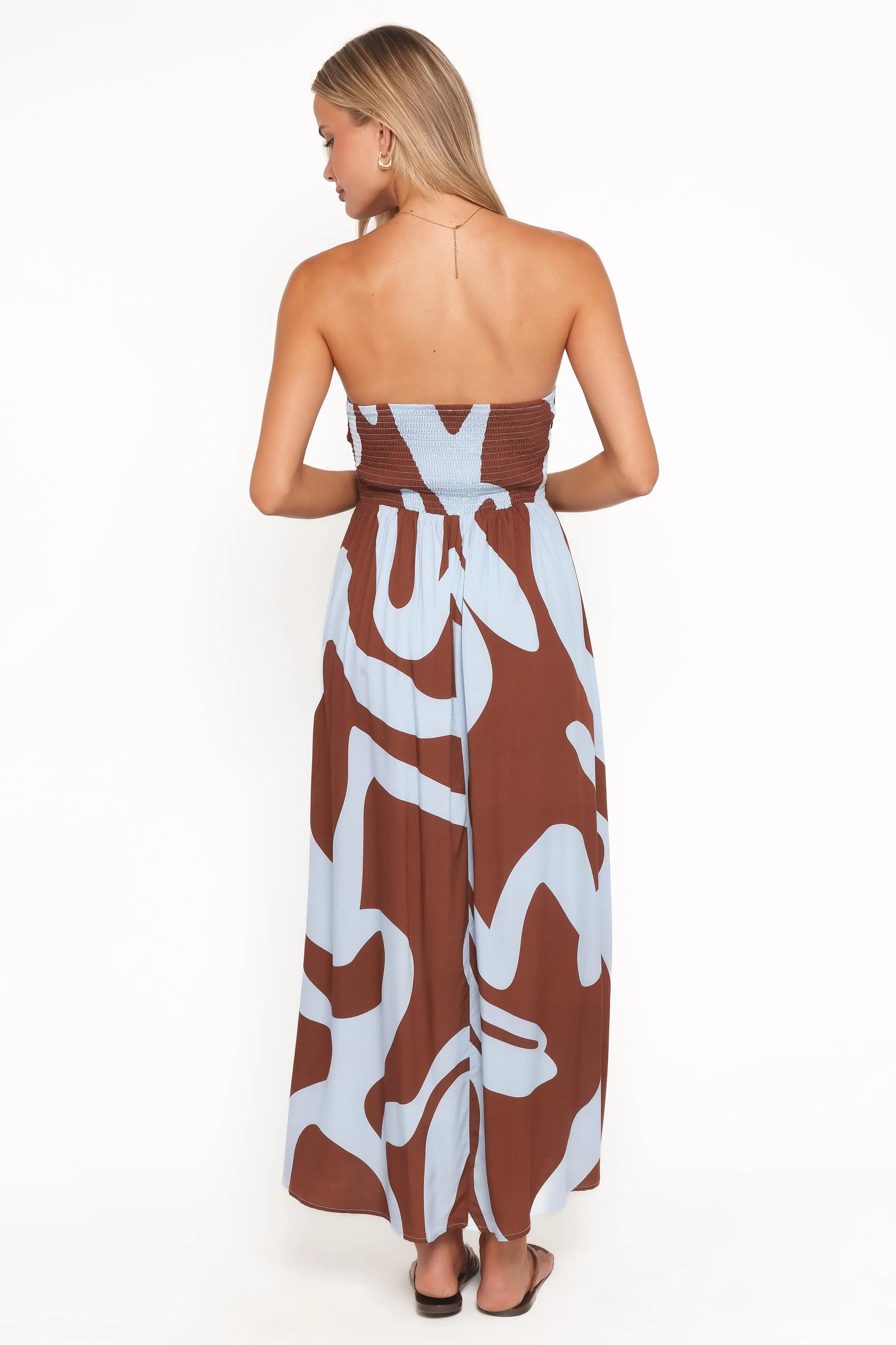 Nesta Maxi Dress - Brown/Blue sold by Petal & Pup product image thumbnail 4