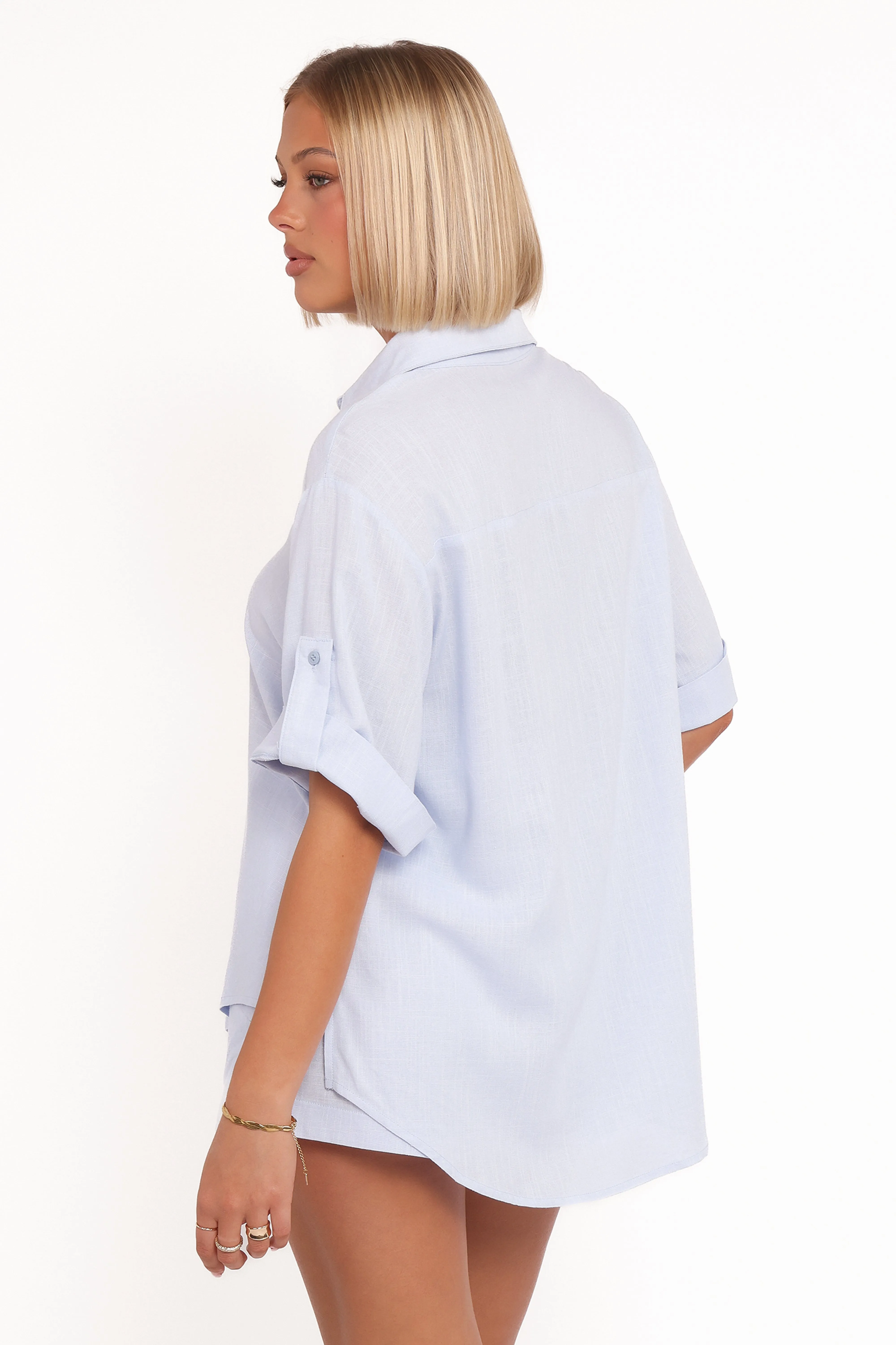 Shelley Short Sleeve Shirt - Pale Blue sold by Petal & Pup product image thumbnail 4