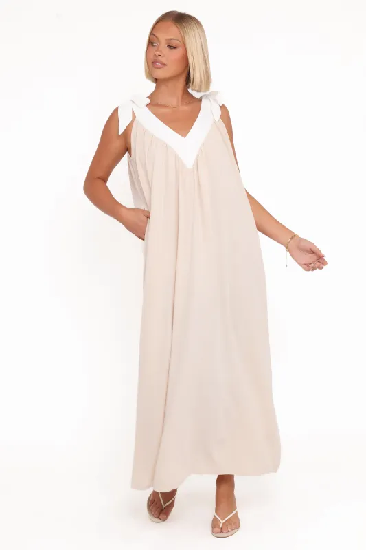 Dami Maxi Dress - Oatmeal sold by Petal & Pup