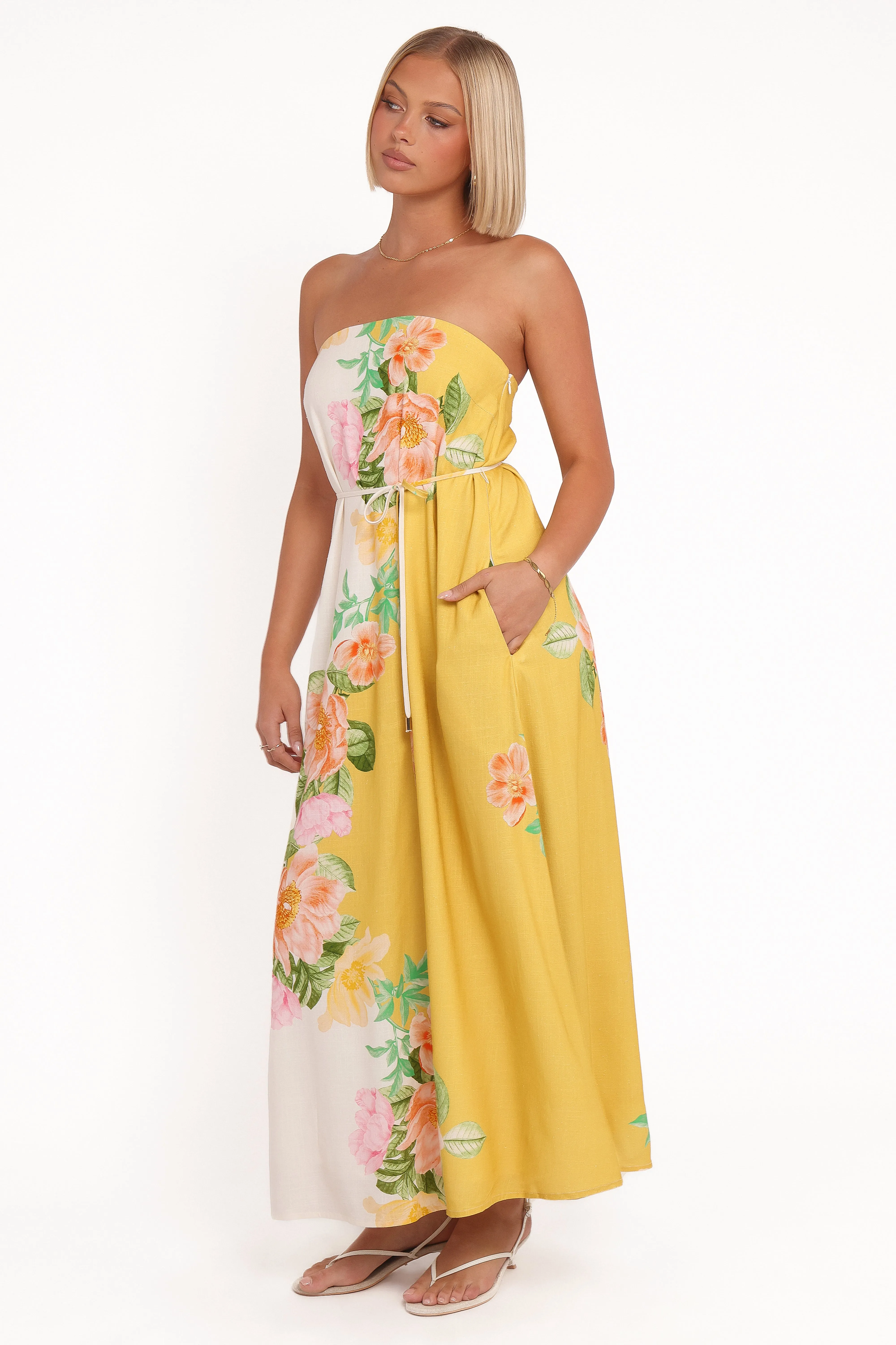 Marlia Maxi Dress - Yellow Poppy sold by Petal & Pup product image thumbnail 5