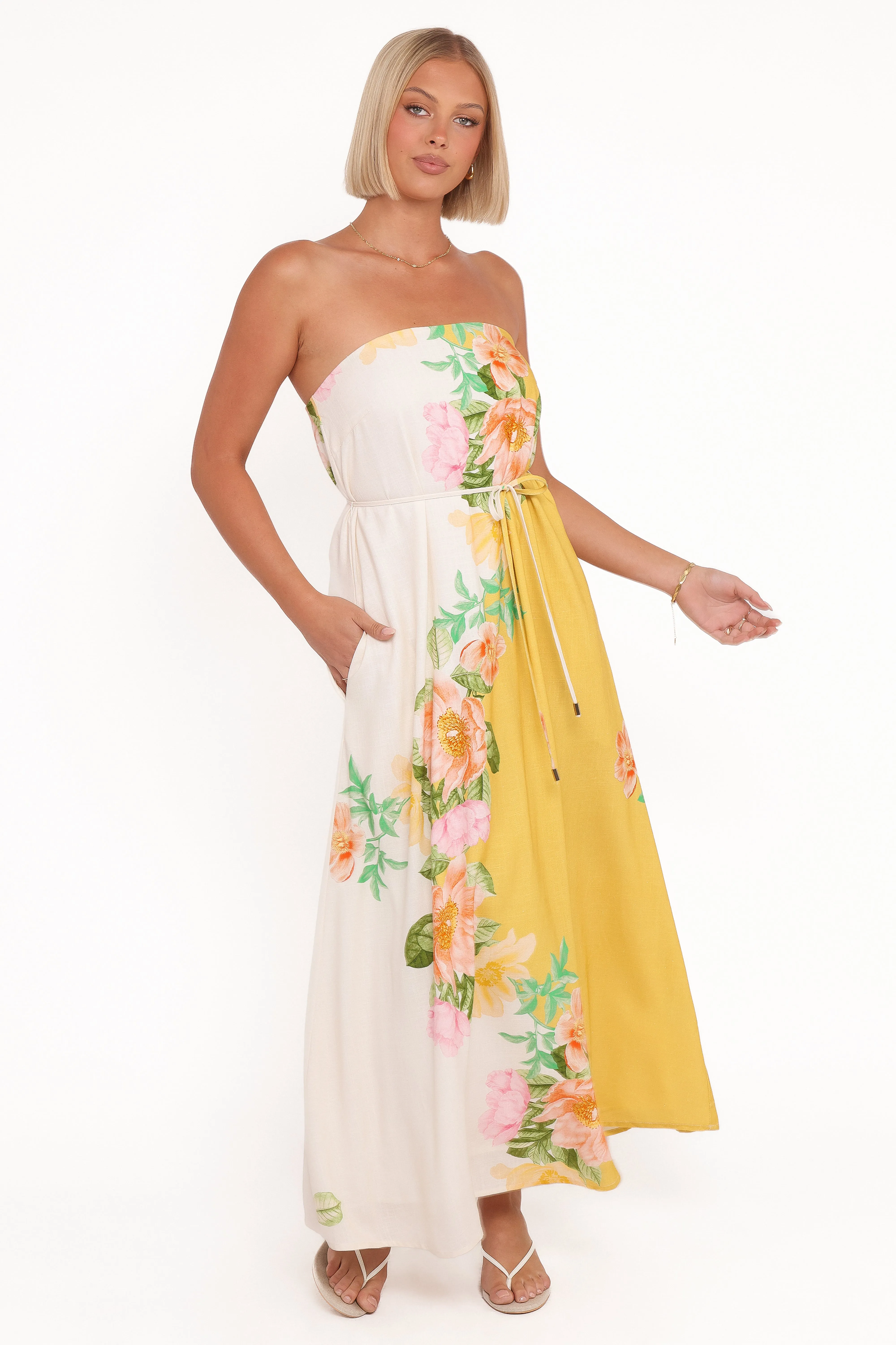 Marlia Maxi Dress - Yellow Poppy sold by Petal & Pup product image thumbnail 2