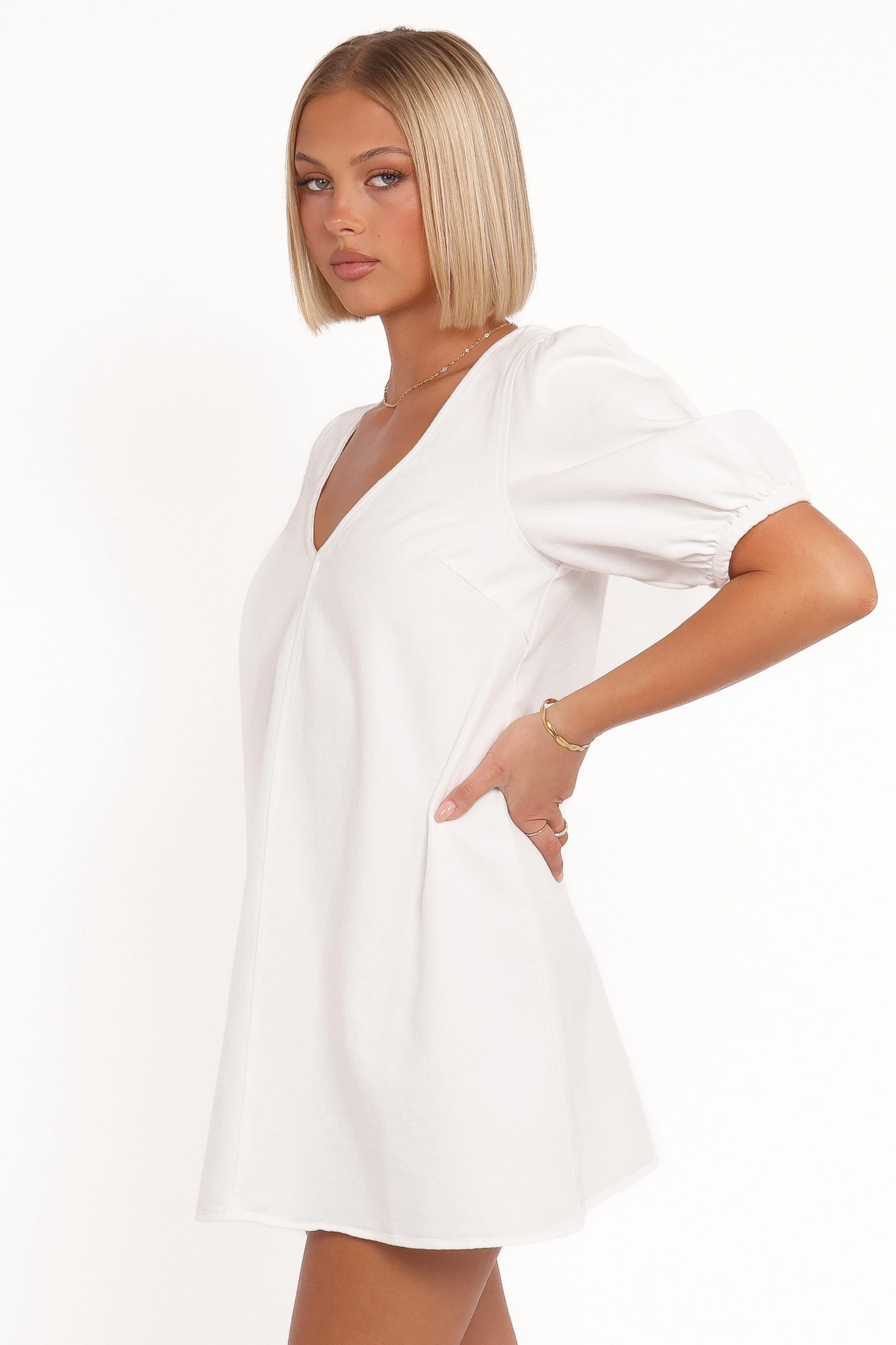 Coleman Mini Dress - Cream sold by Petal & Pup product image thumbnail 3