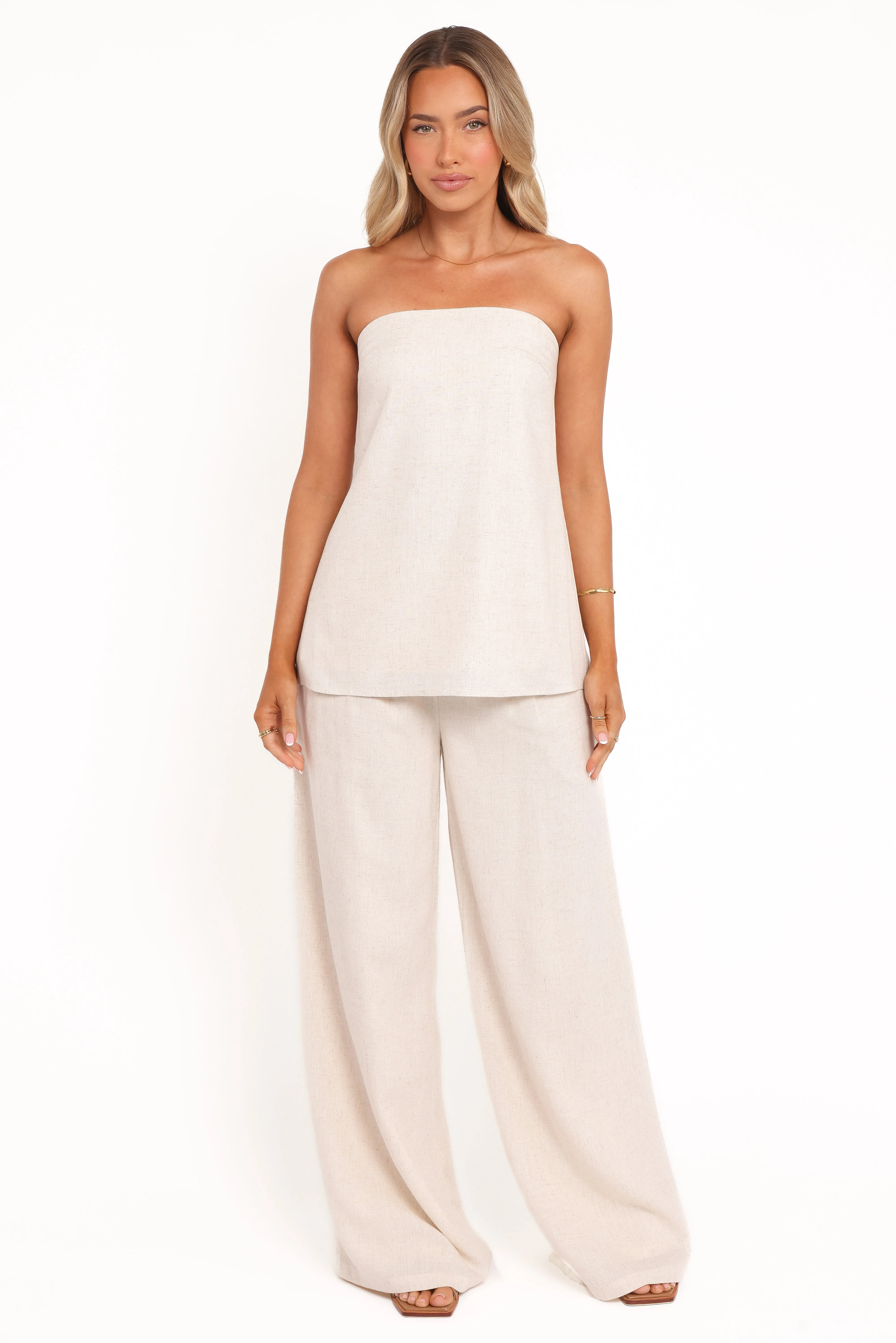 Rosemarie Strapless Top - Oatmeal sold by Petal & Pup product image thumbnail 2