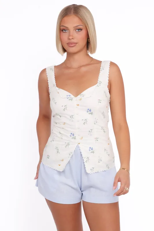 Ana Top - Floral sold by Petal & Pup