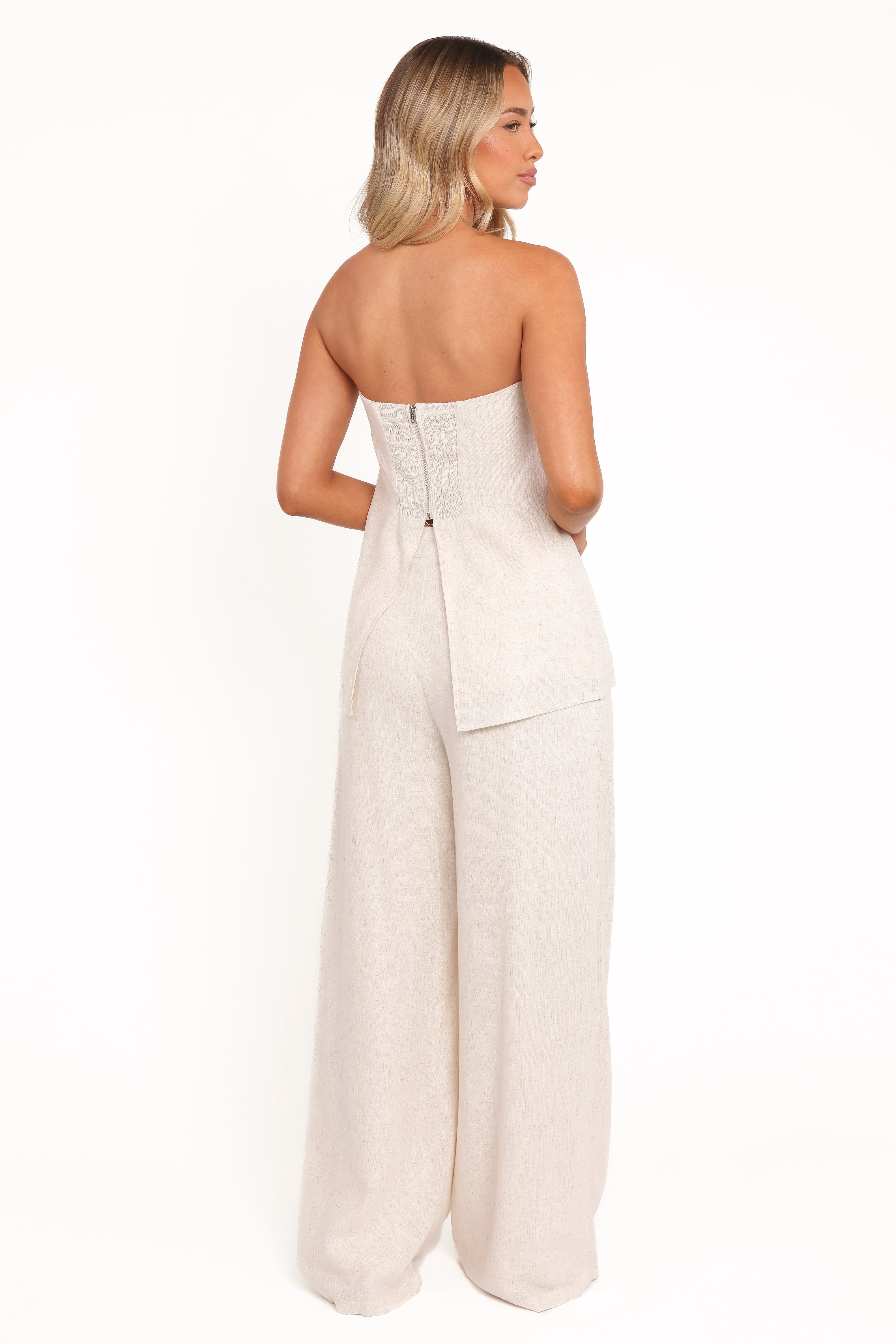 Arles Wide Leg Pants - Oatmeal sold by Petal & Pup product image thumbnail 5