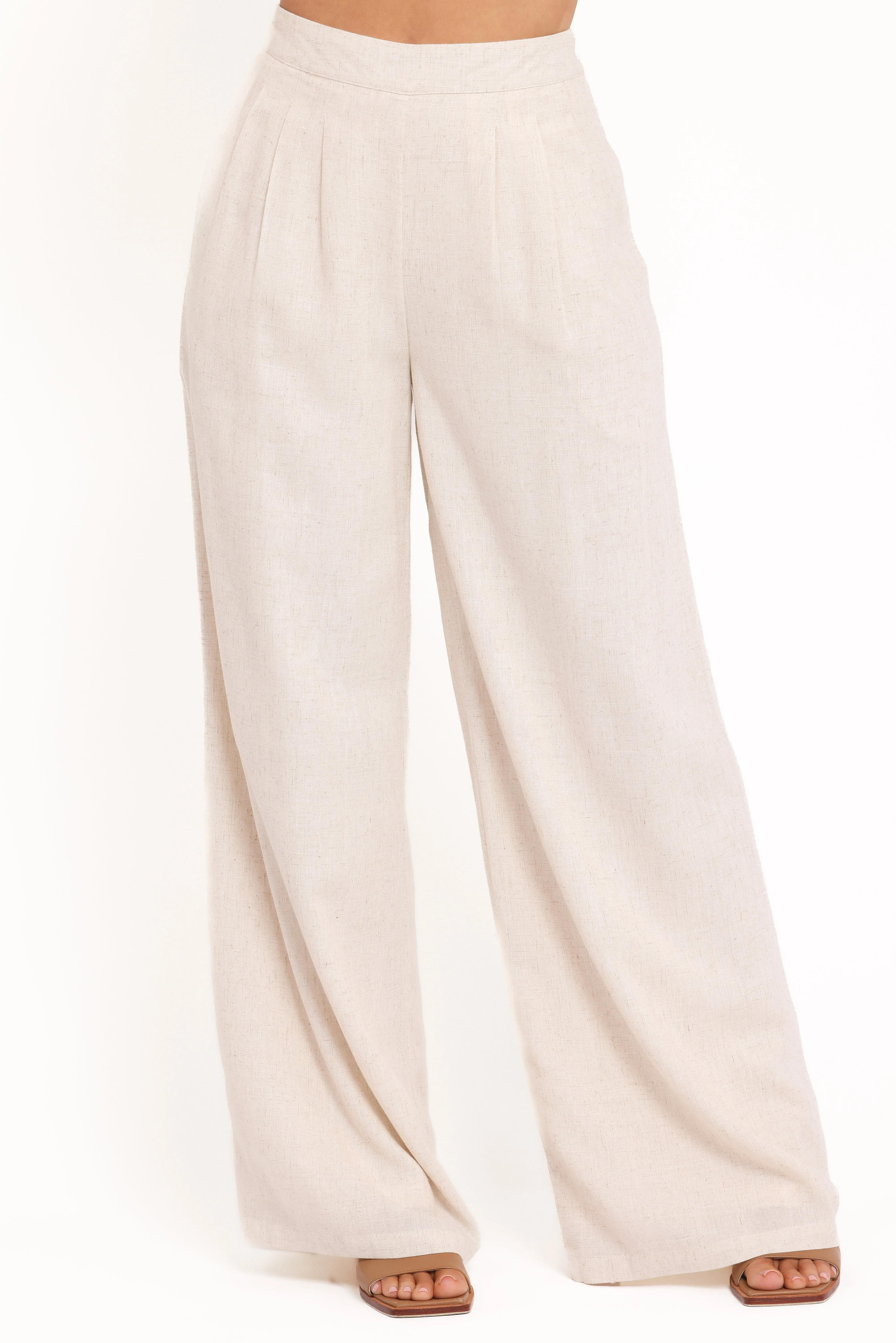 Arles Wide Leg Pants - Oatmeal sold by Petal & Pup product image thumbnail 3