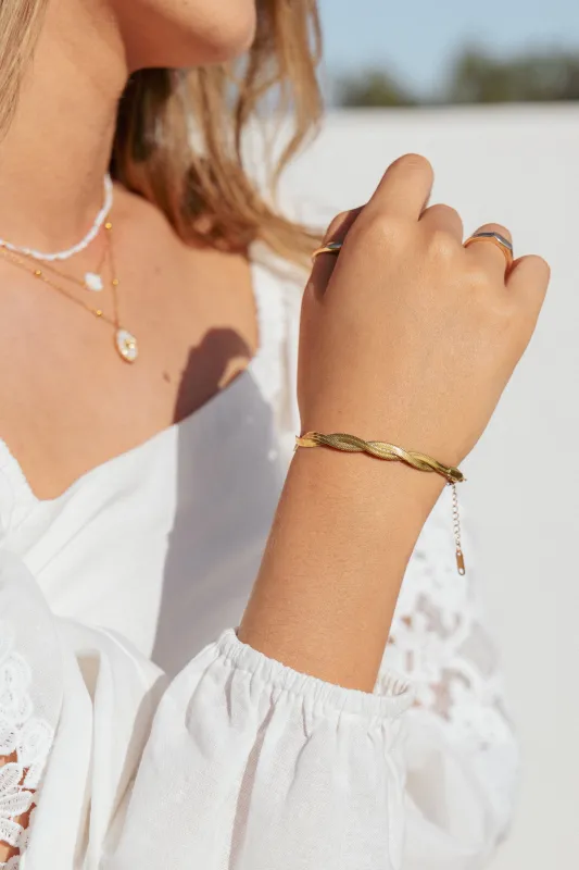 Watson Bracelet - Gold sold by Petal & Pup