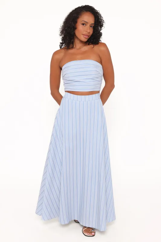 Serafina Two Piece Set - Blue Stripe sold by Petal & Pup