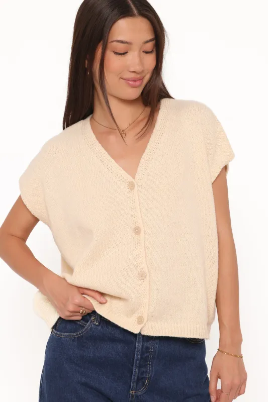 Mariana Knit Vest - Lemon sold by Petal & Pup