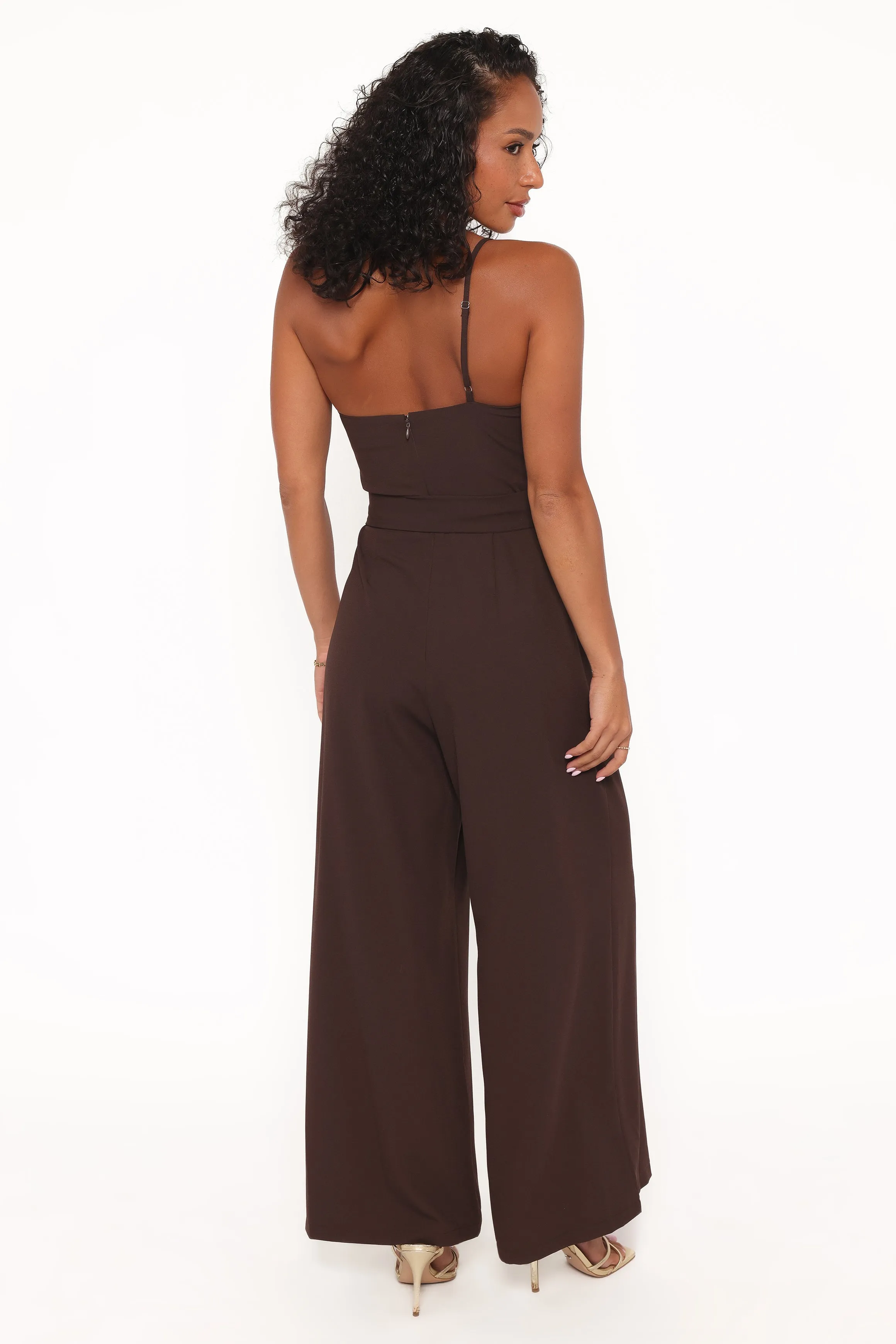 Leyton Jumpsuit - Chocolate Brown sold by Petal & Pup product image thumbnail 4