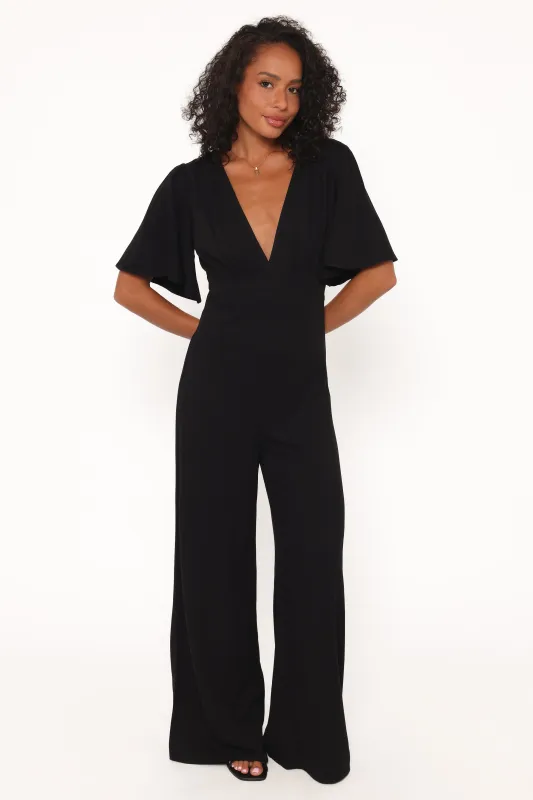 Hilda Jumpsuit - Black made by Petal & Pup