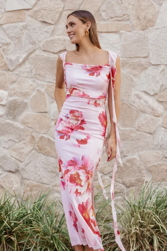 Chiara Maxi Dress - Pink Peony made by Petal & Pup