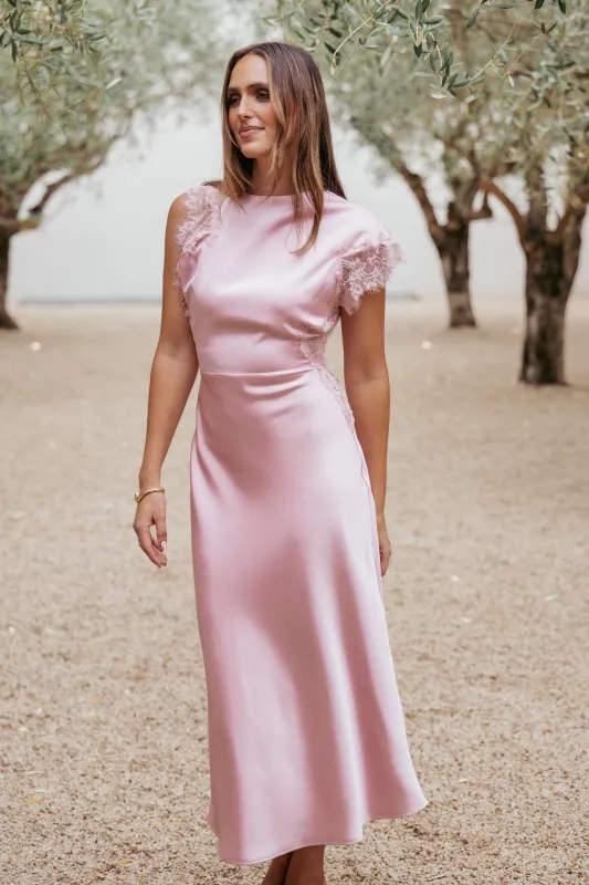 Jenelle Maxi Dress - Pale Pink made by Petal & Pup