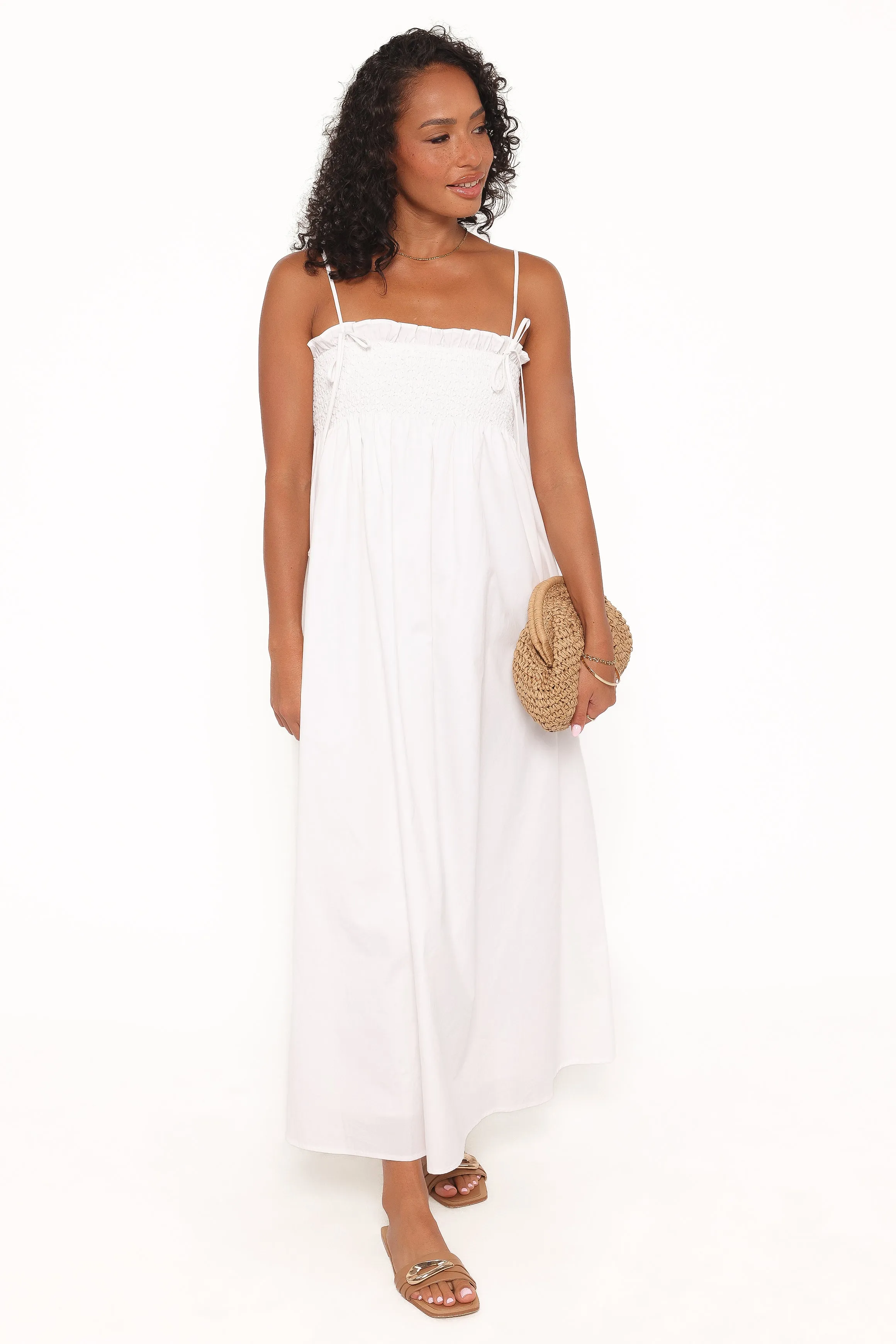 Josie Maxi Dress - White sold by Petal & Pup