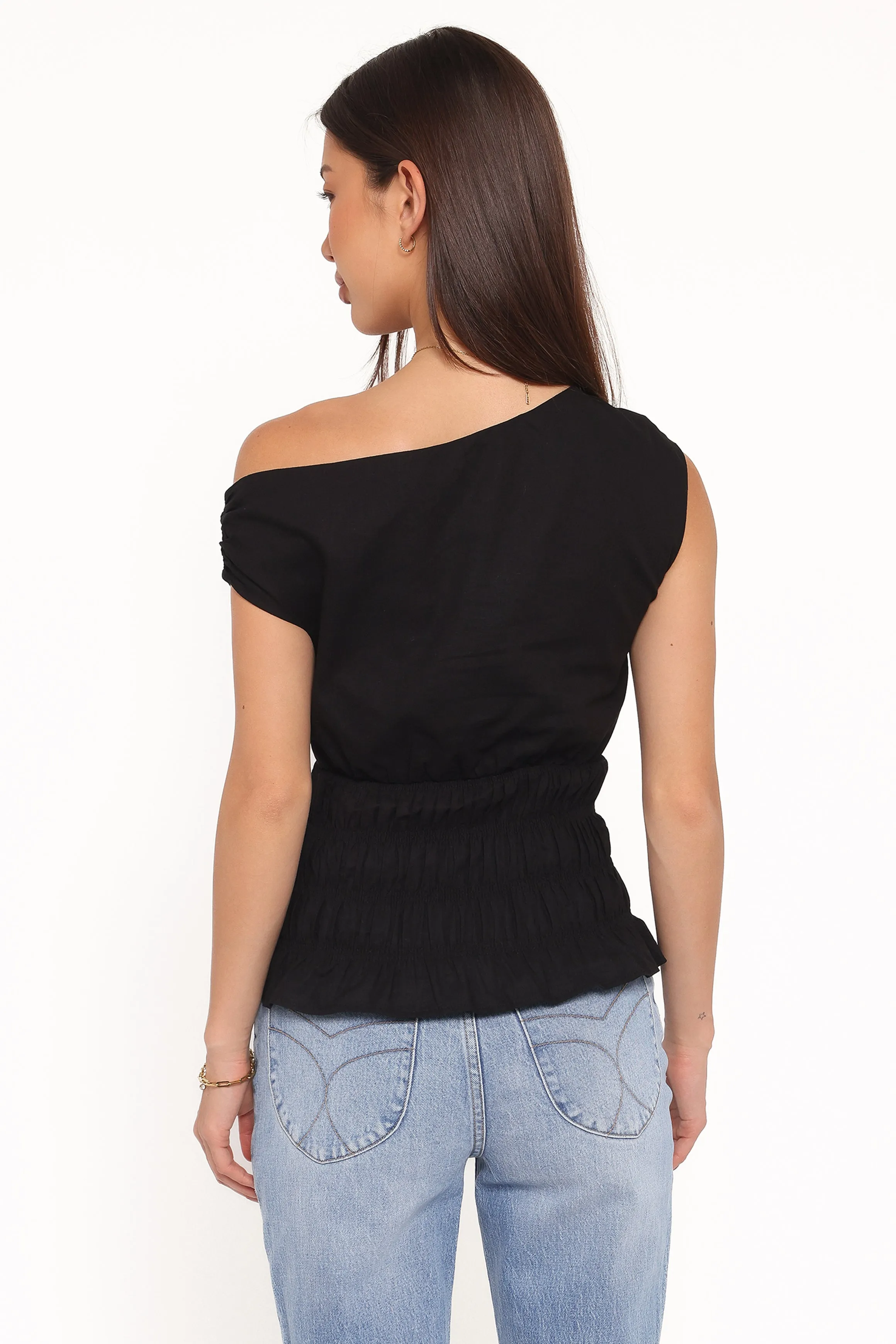 Lia Off Shoulder Top - Black sold by Petal & Pup product image thumbnail 4