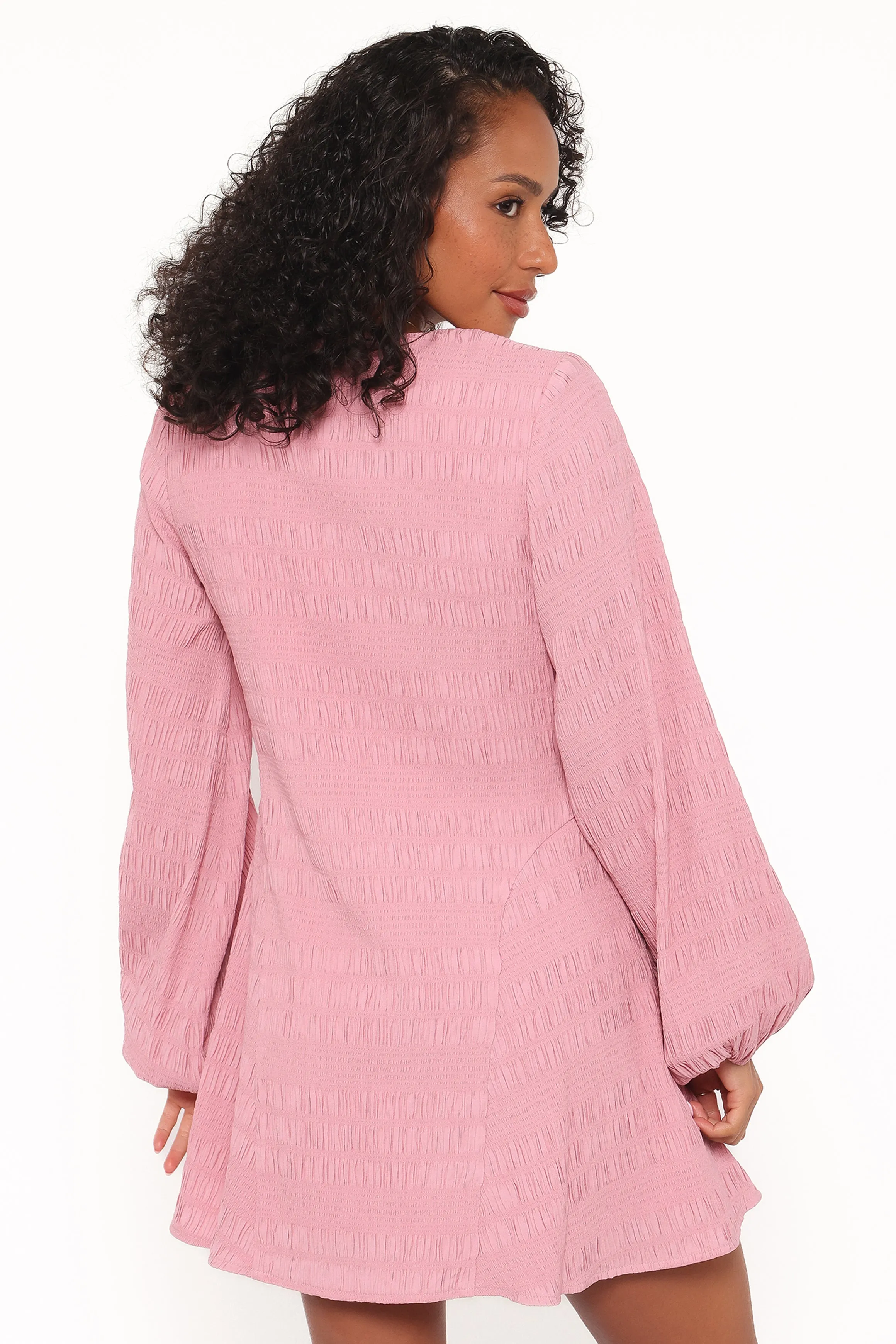 Amaya Long Sleeve Mini Dress - Pink sold by Petal & Pup product image thumbnail 4