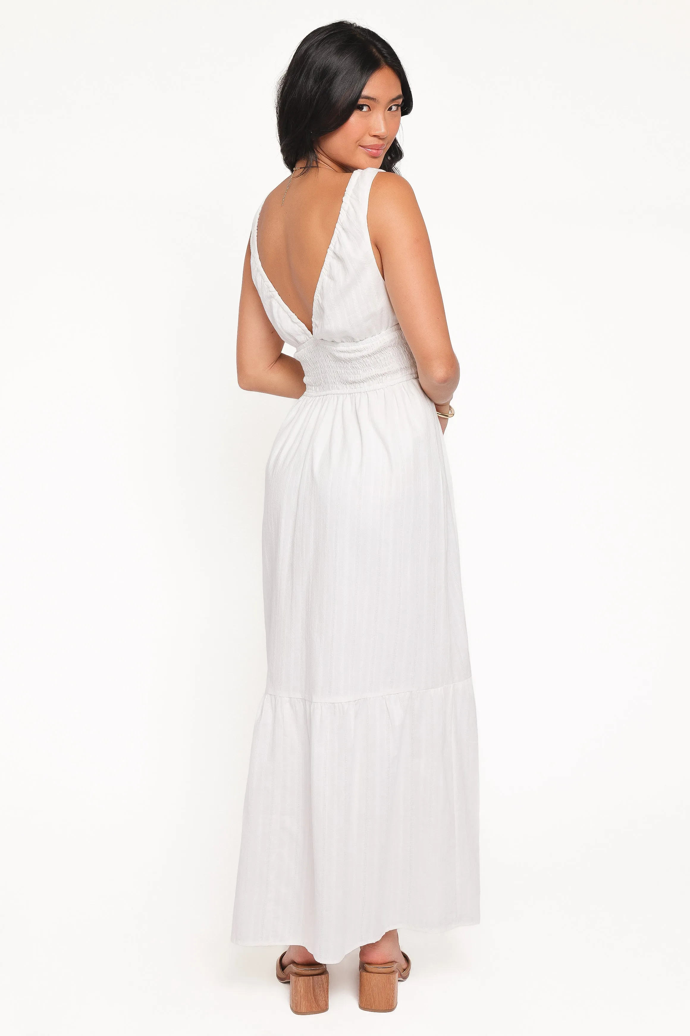 Kayden Maxi Dress - White sold by Petal & Pup product image thumbnail 4