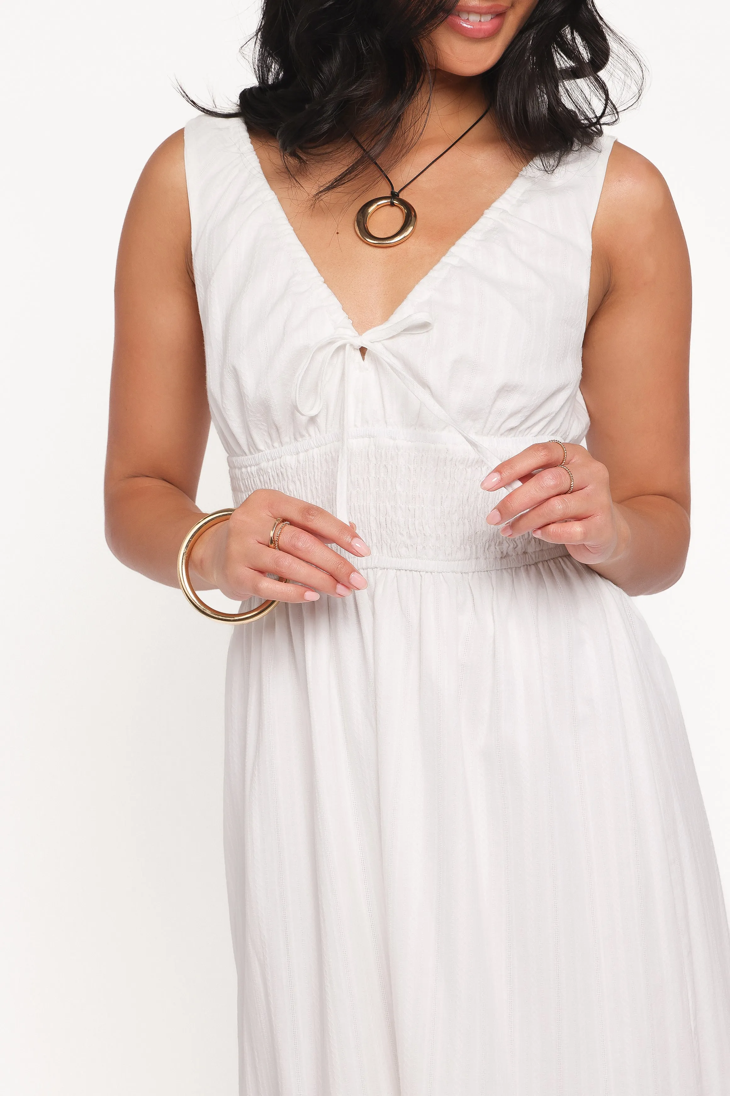 Kayden Maxi Dress - White sold by Petal & Pup product image thumbnail 2