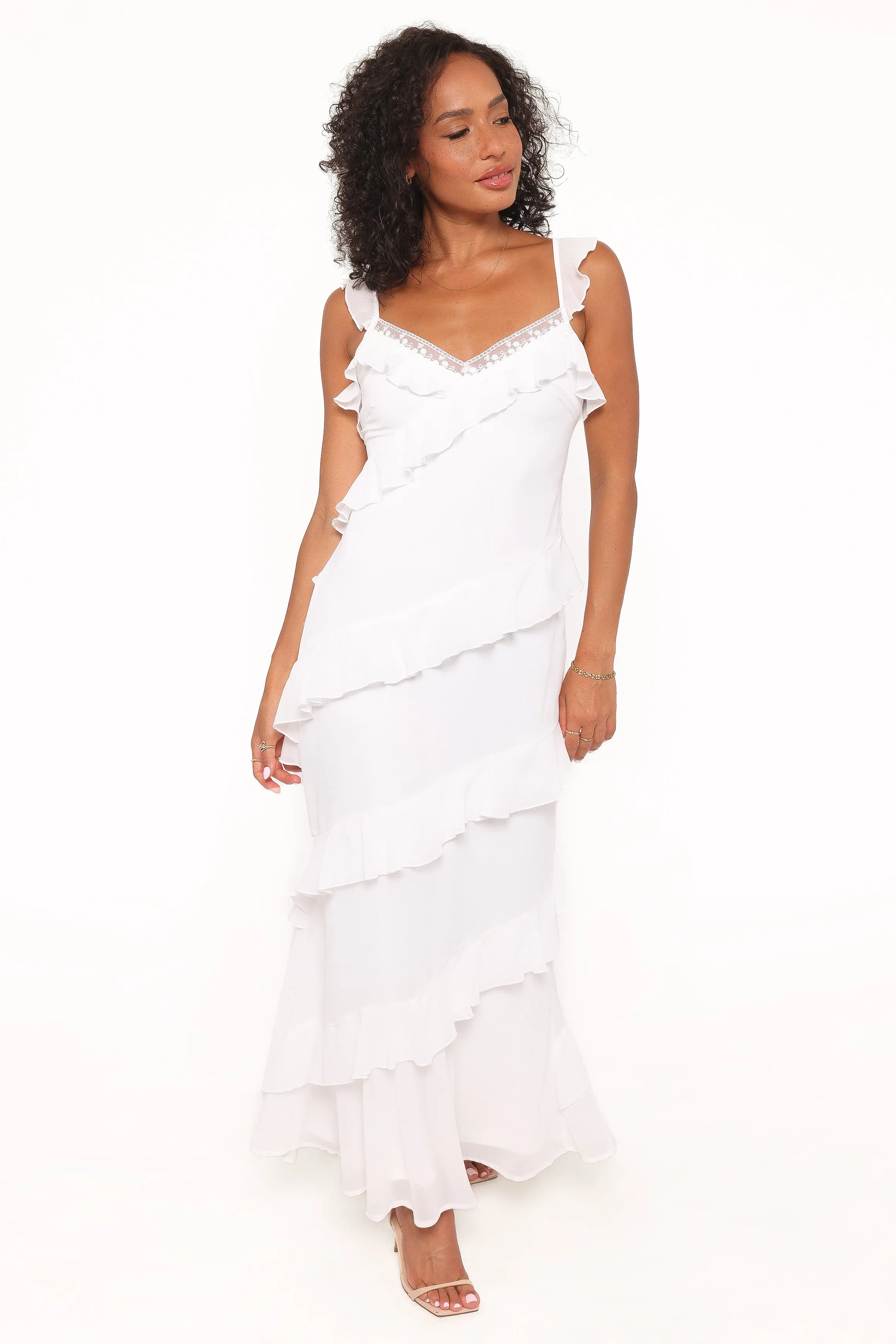 Virginia Maxi Dress - White sold by Petal & Pup product image thumbnail 2