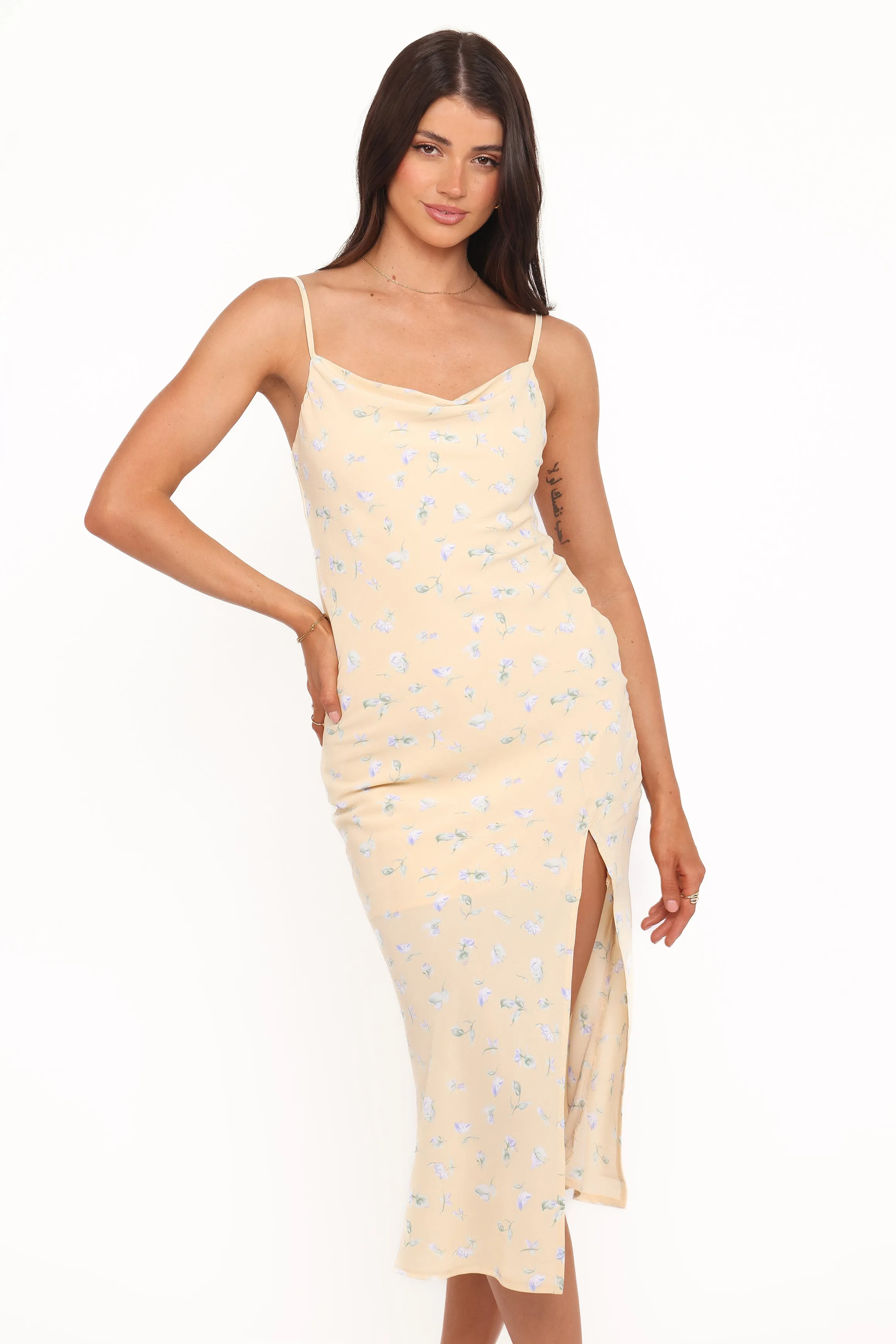 Yelena Dress - Yellow Floral sold by Petal & Pup product image thumbnail 2