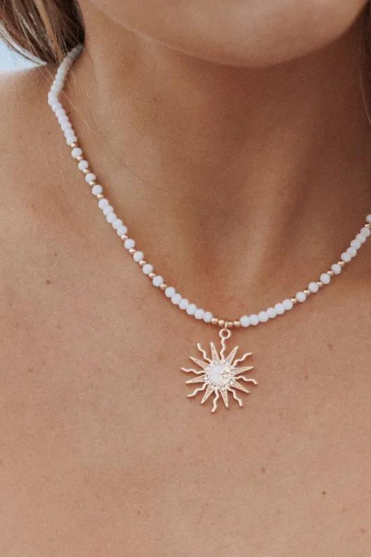 Thelma Necklace - Gold made by Petal & Pup