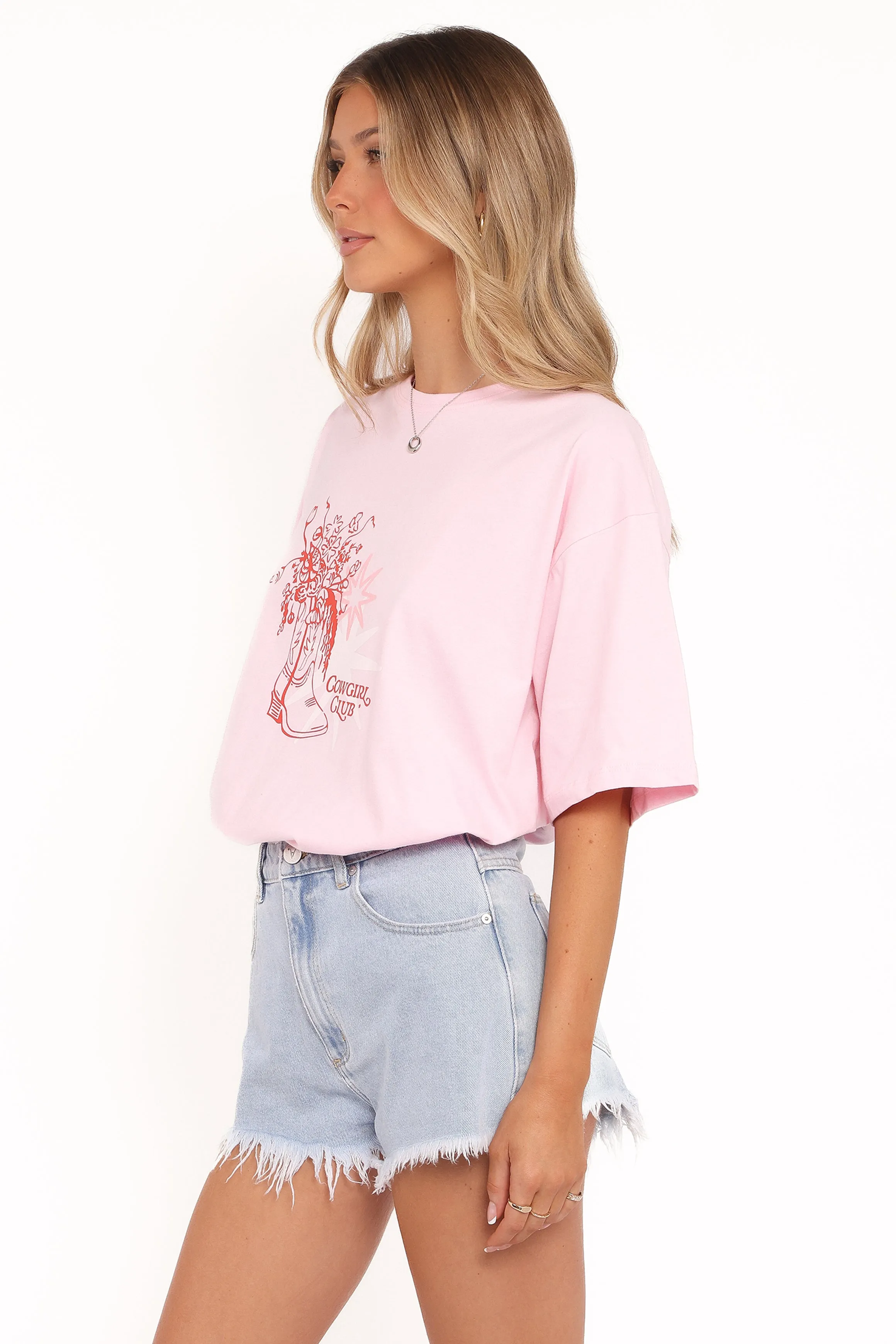 Alanna Cowgirl Club Graphic Tee - Pink sold by Petal & Pup product image thumbnail 4