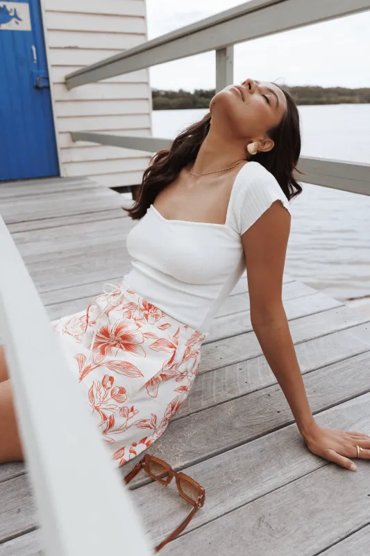 Maura Top - White made by Petal & Pup