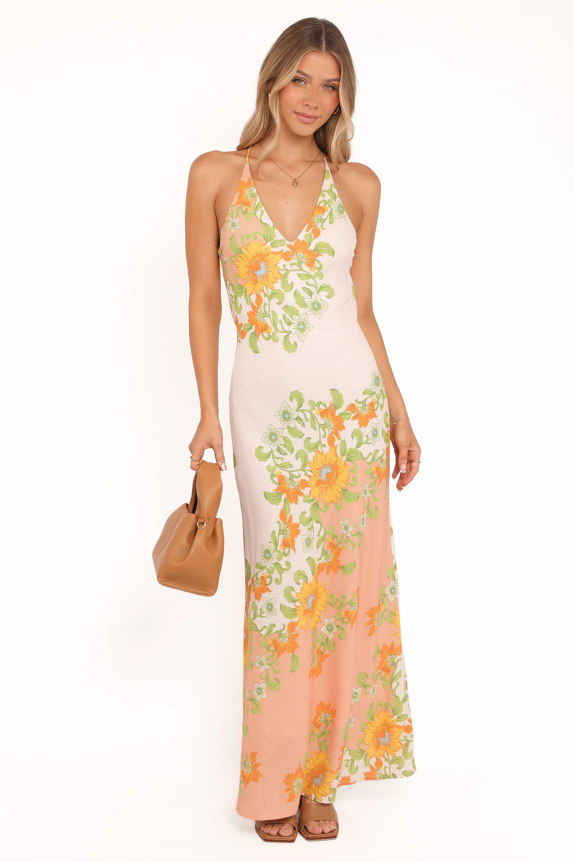 Haruki Maxi Dress - Yellow Spring Floral sold by Petal & Pup product image thumbnail 2