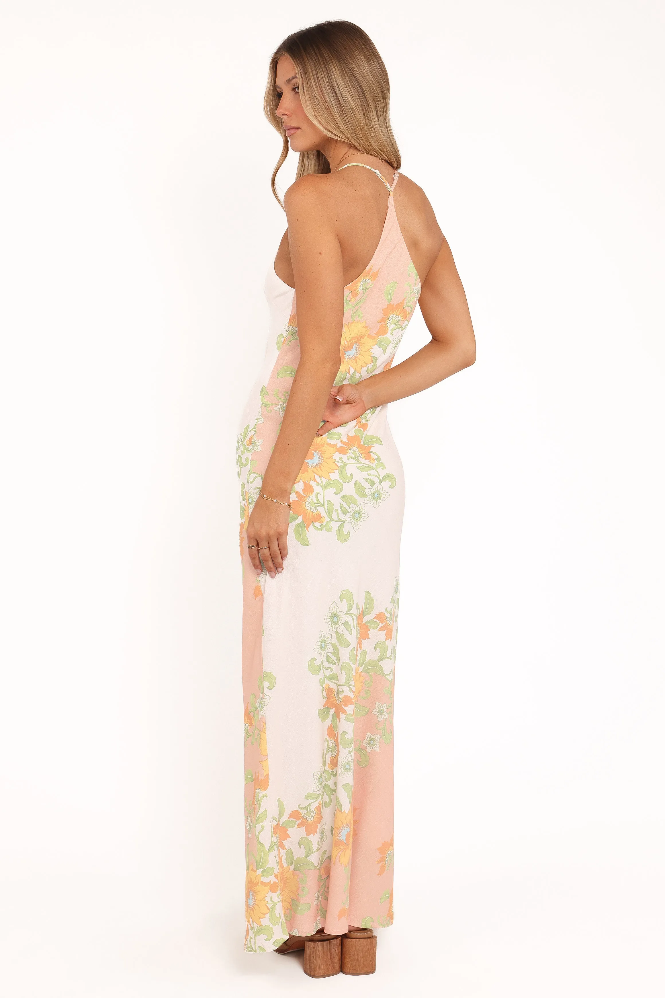 Haruki Maxi Dress - Yellow Spring Floral sold by Petal & Pup product image thumbnail 5