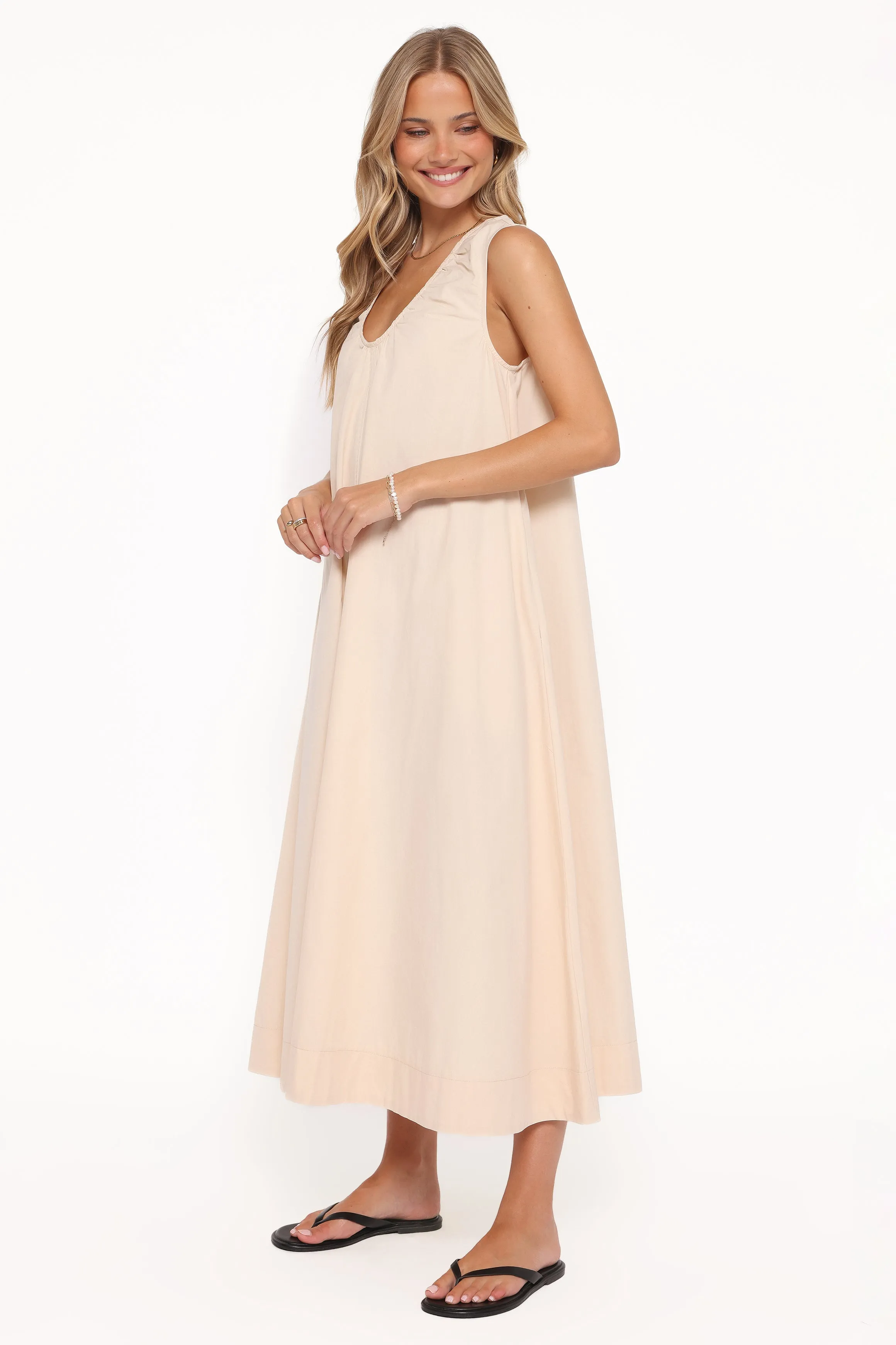 Laurita Maxi Dress - Oatmeal sold by Petal & Pup product image thumbnail 4