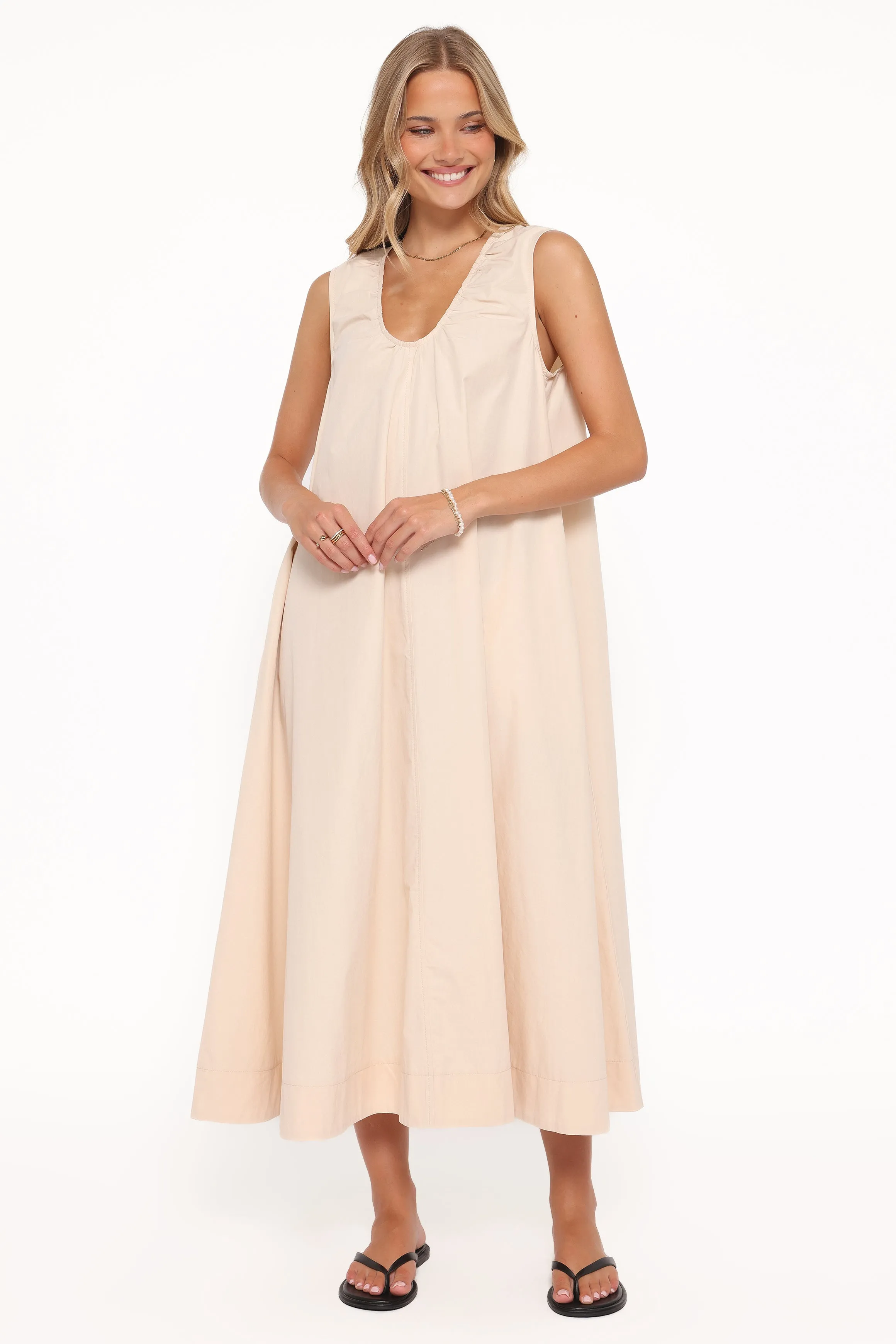 Laurita Maxi Dress - Oatmeal sold by Petal & Pup product image thumbnail 2
