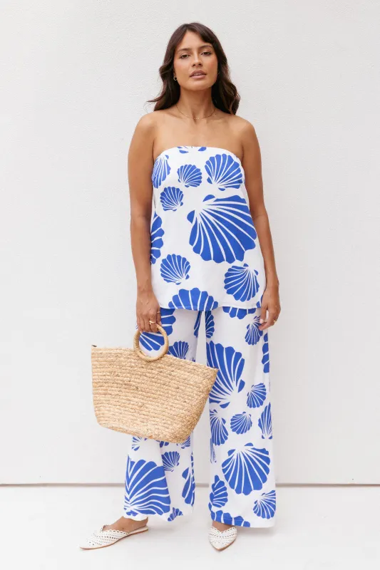 Kristy Pant Set - Blue Shell made by Petal & Pup