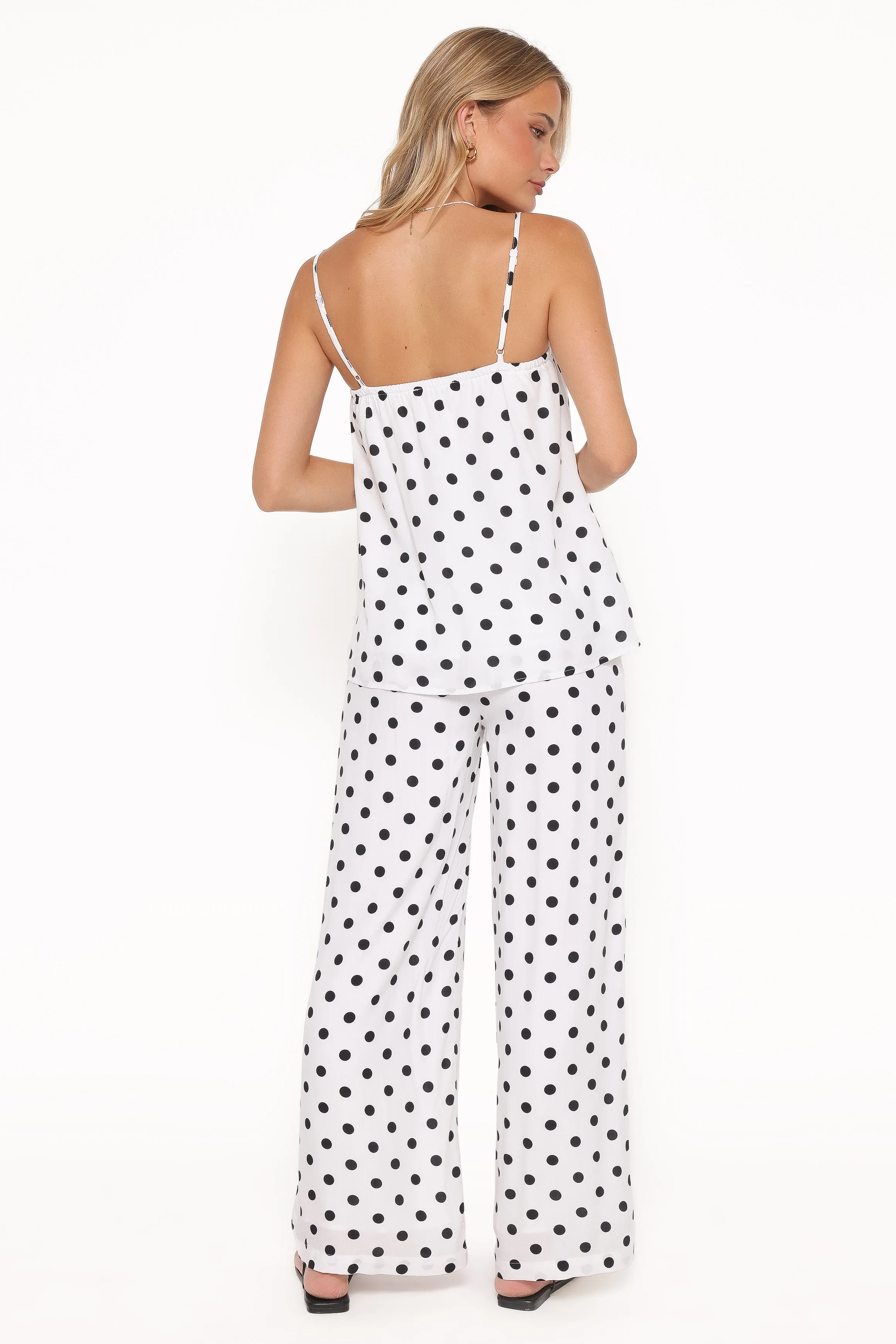 Kristy Pant Set - White/Black Polka Dot sold by Petal & Pup product image thumbnail 5
