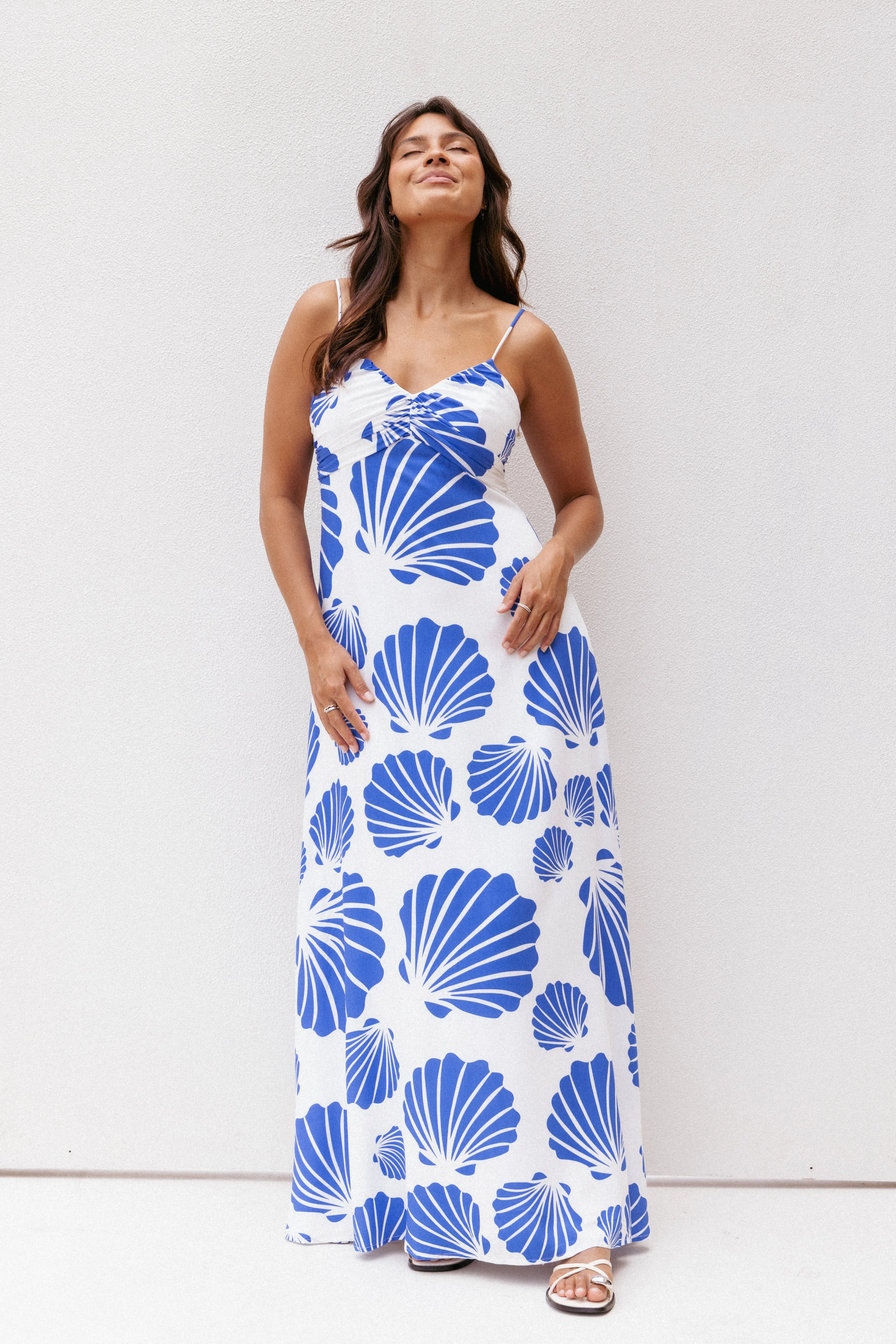 Tyla Maxi Dress - Blue Shell sold by Petal & Pup