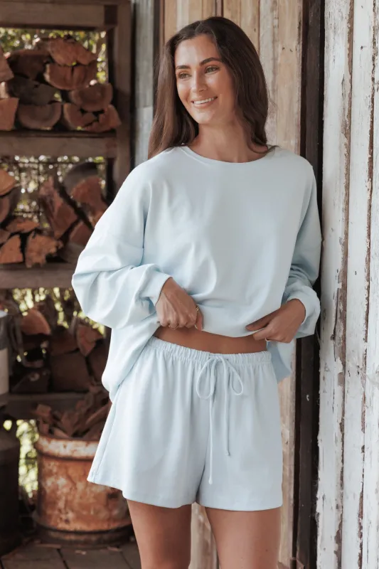 Eliza Short Set - Ice Blue made by Petal & Pup