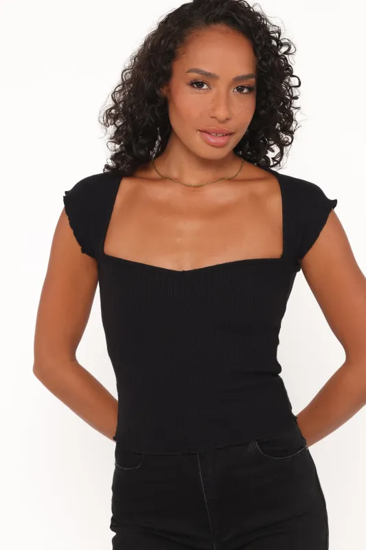 Maura Top - Black made by Petal & Pup