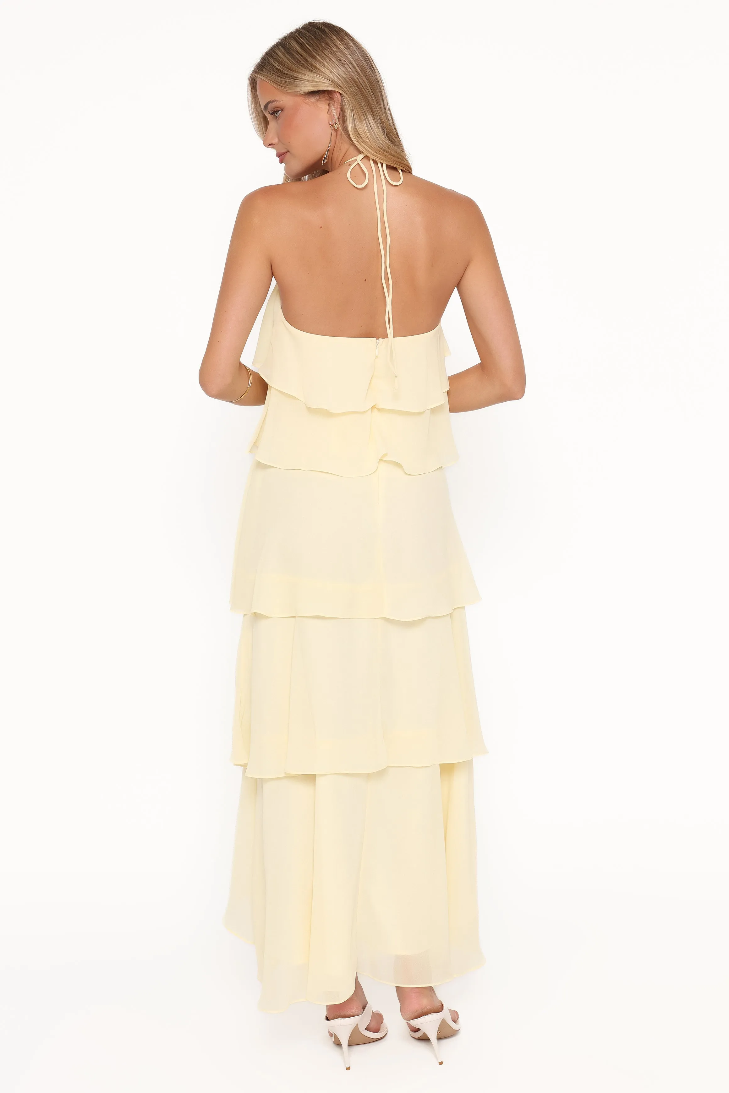 Jonia Halterneck Maxi Dress - Butter Yellow sold by Petal & Pup product image thumbnail 4