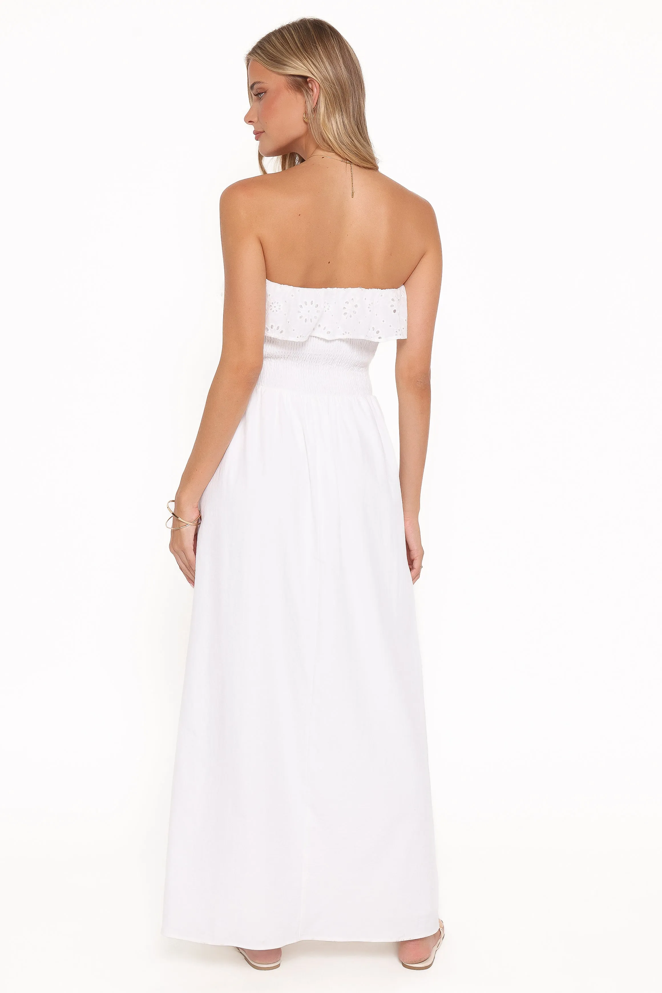 Gilbert Strapless Maxi Dress - White sold by Petal & Pup product image thumbnail 4