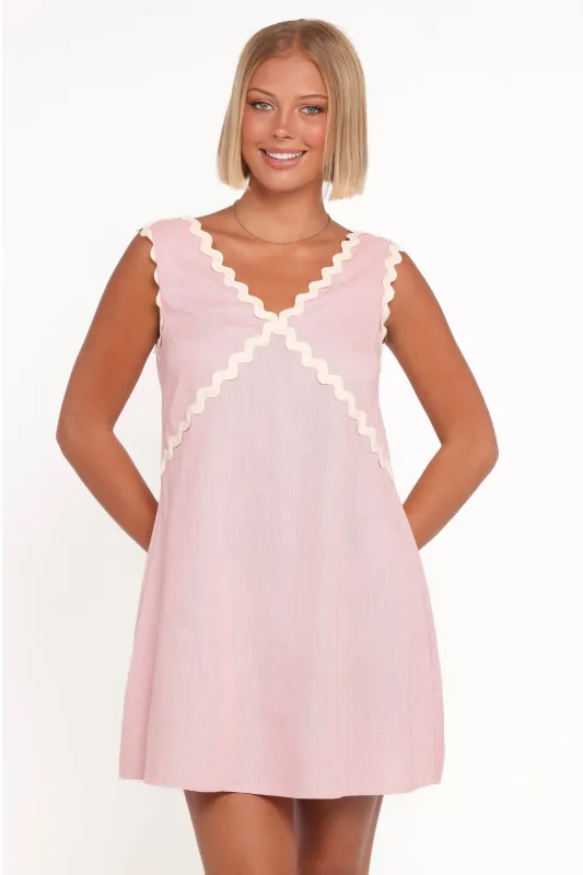 Lark Mini Dress - Pink made by Petal & Pup