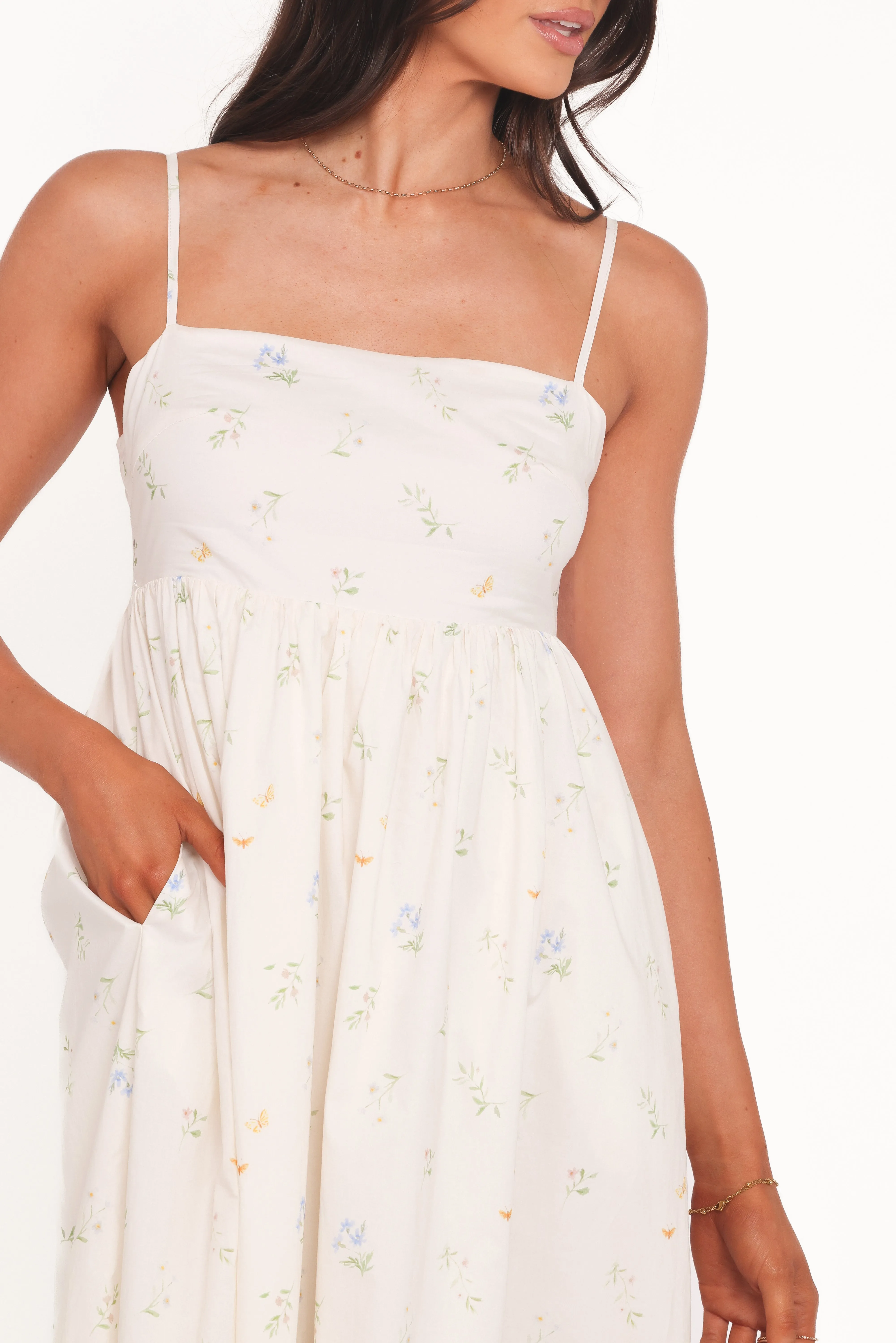 Odessa Maxi Dress - White Floral sold by Petal & Pup product image thumbnail 2