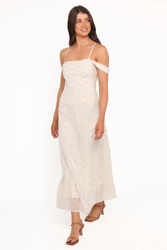 Elwood Midi Dress - Yellow Ditsy Floral made by Petal & Pup