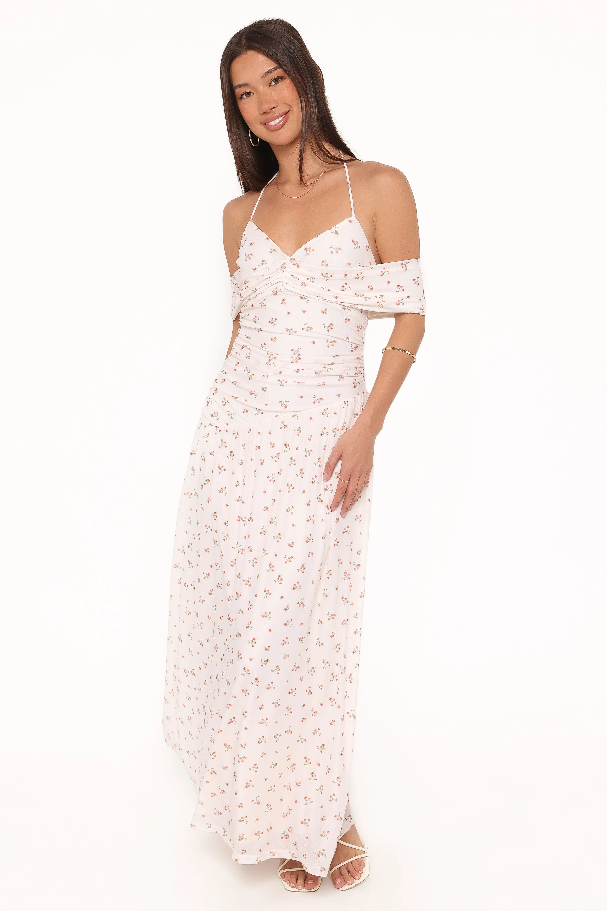 Mayven Maxi Dress - White Ditsy sold by Petal & Pup product image thumbnail 5