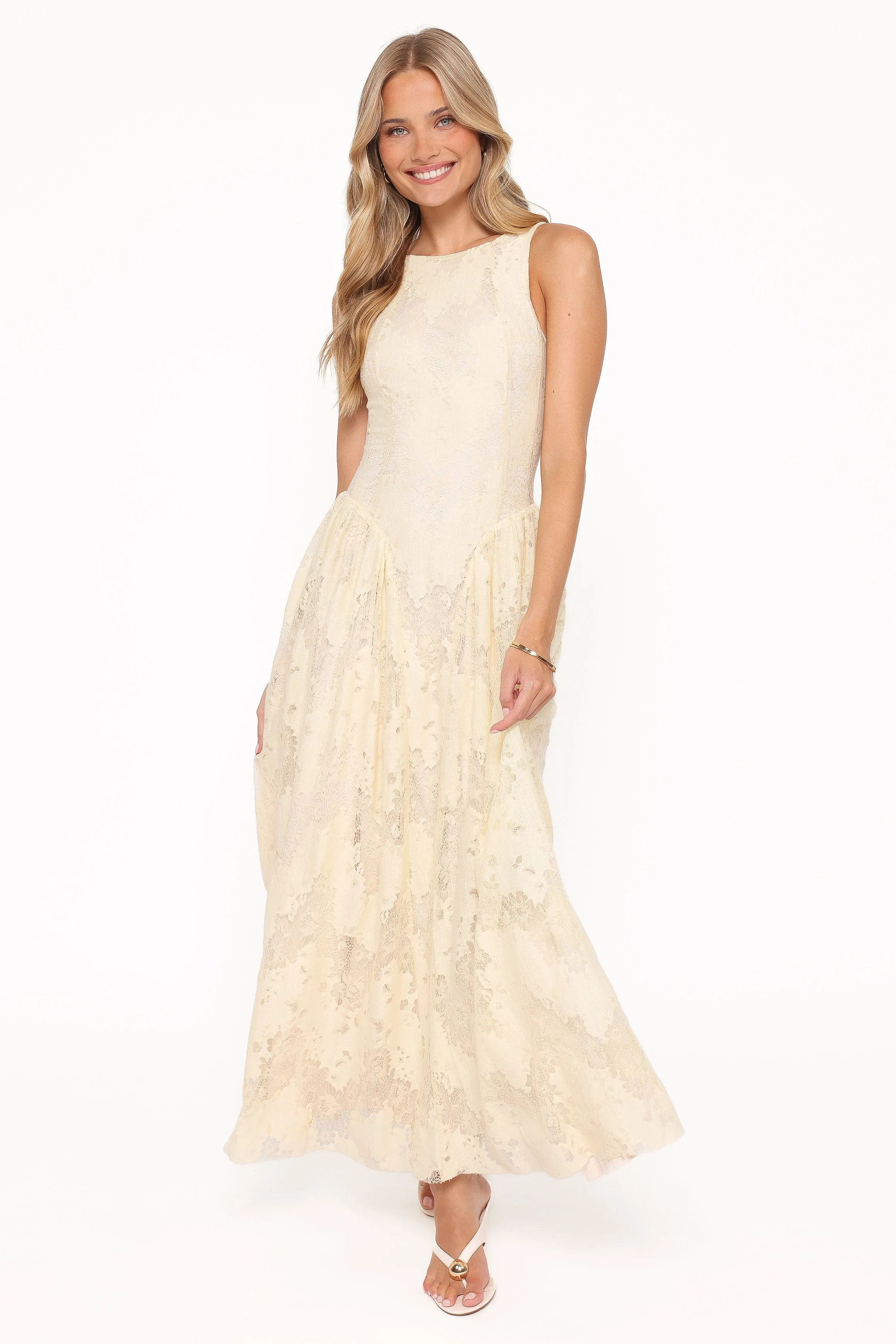 Denny Maxi Dress - Butter Yellow sold by Petal & Pup