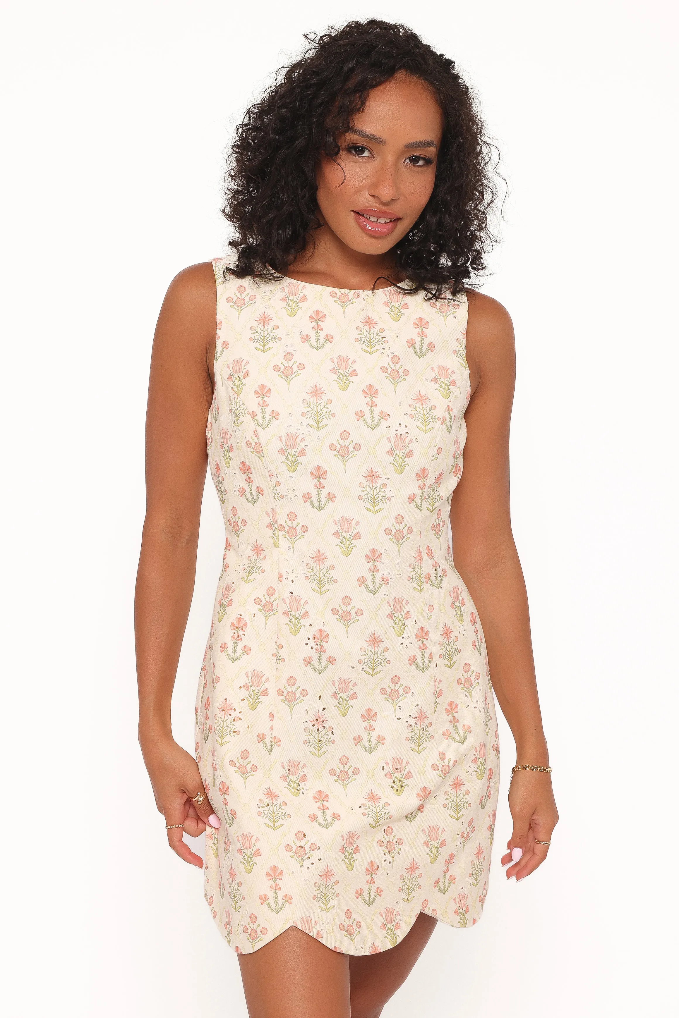 Memphis Mini Dress - Coral Floral sold by Petal & Pup
